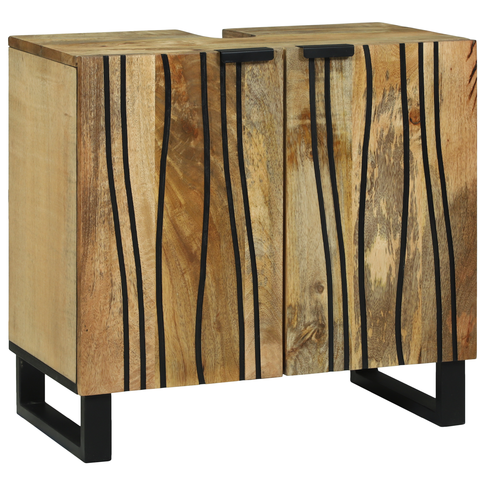 Cabinet pentru chiuvetă 62x33x58 cm Lemn solid de mango și lemn procesat GartenMobel Dekor
