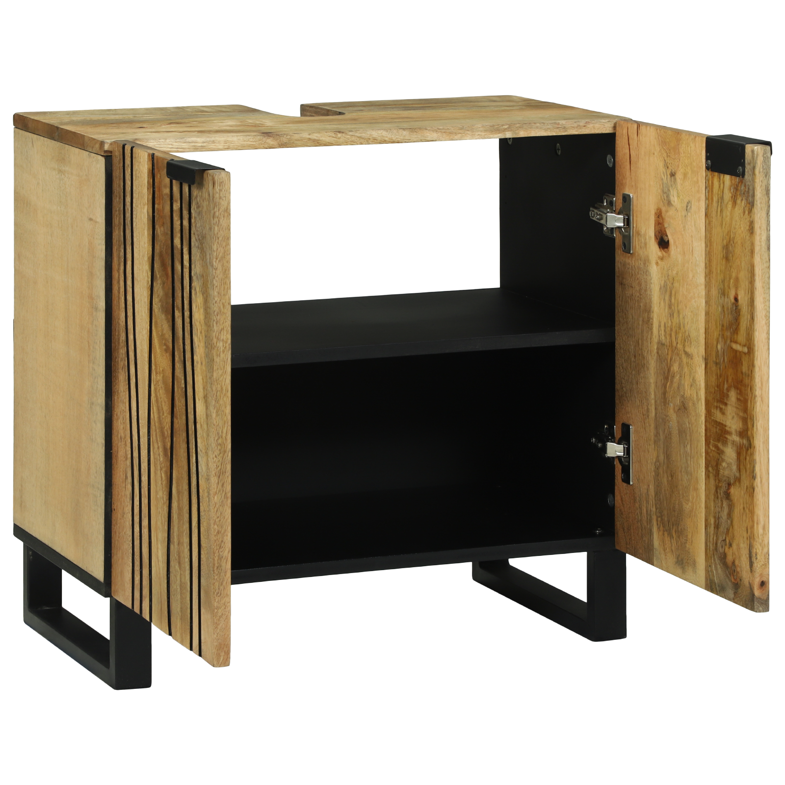 Cabinet pentru chiuvetă 62x33x58 cm Lemn solid de mango și lemn procesat GartenMobel Dekor