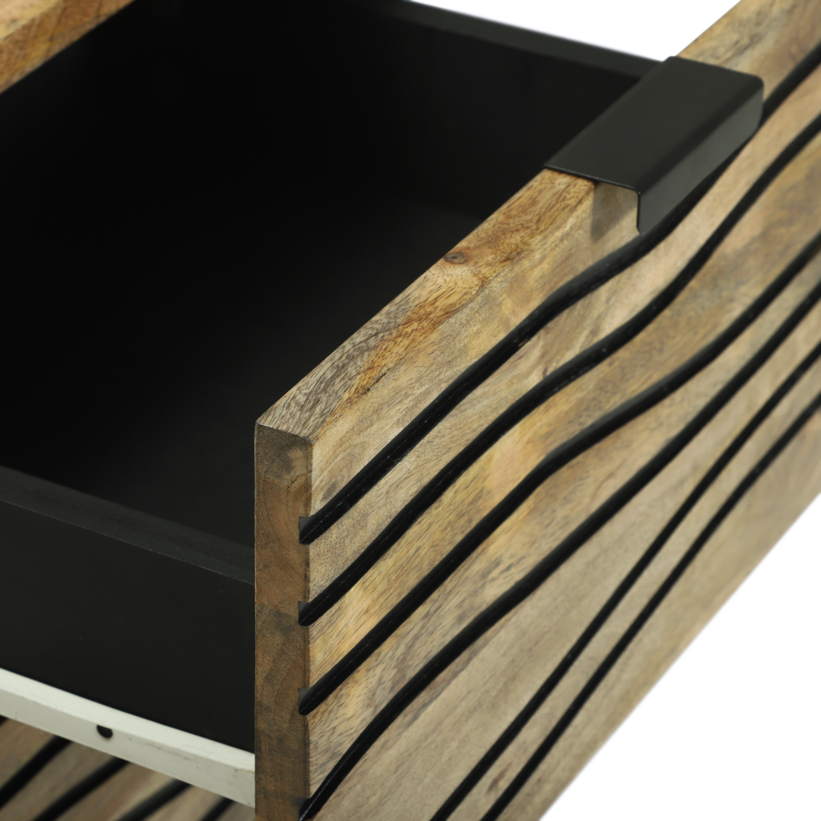 Comodă 40x33.5x75 cm din Lemn Masiv de Mango și Lemn Ingineresc GartenMobel Dekor