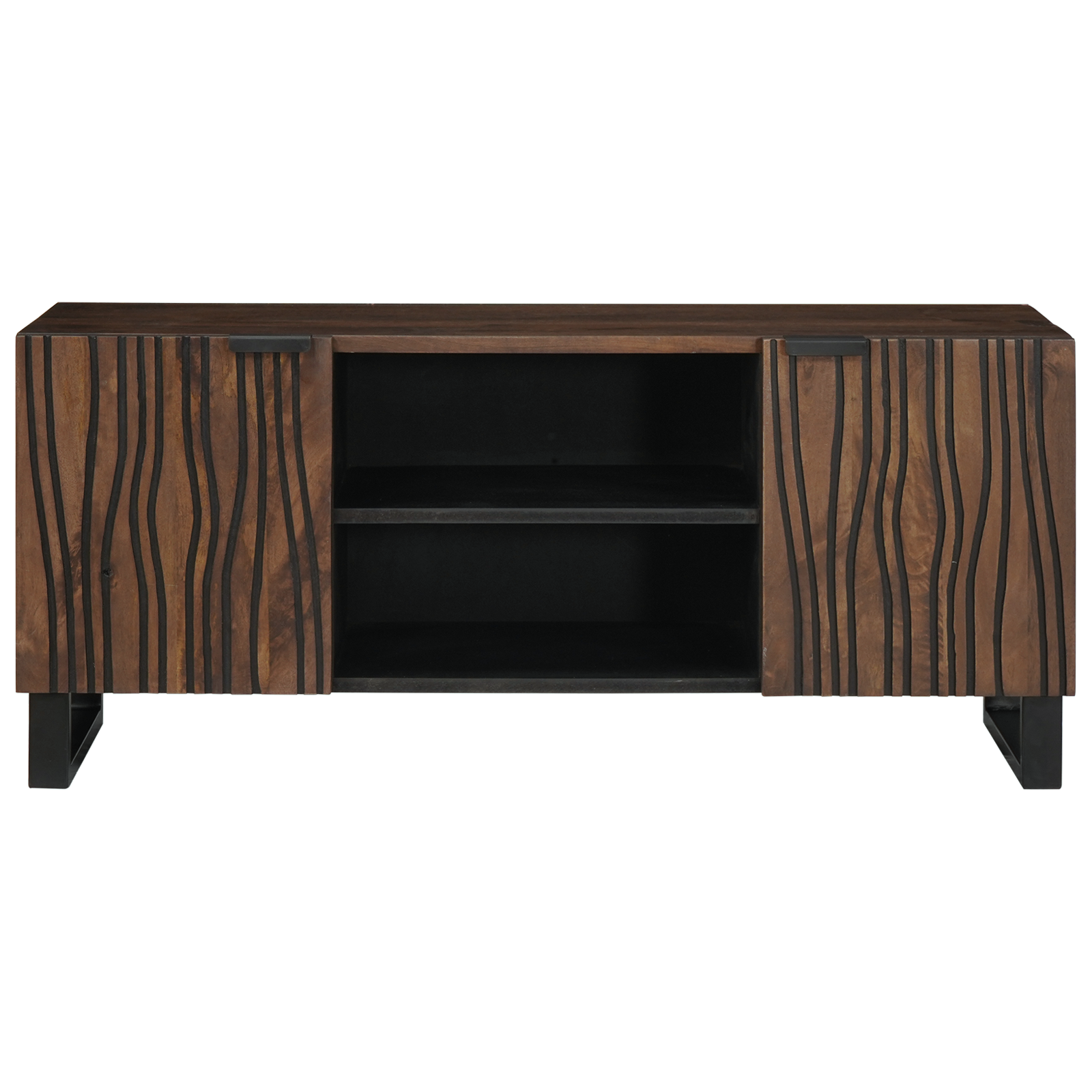 Dulap TV 105x33.5x46 cm Lemn masiv de nuc GartenMobel Dekor