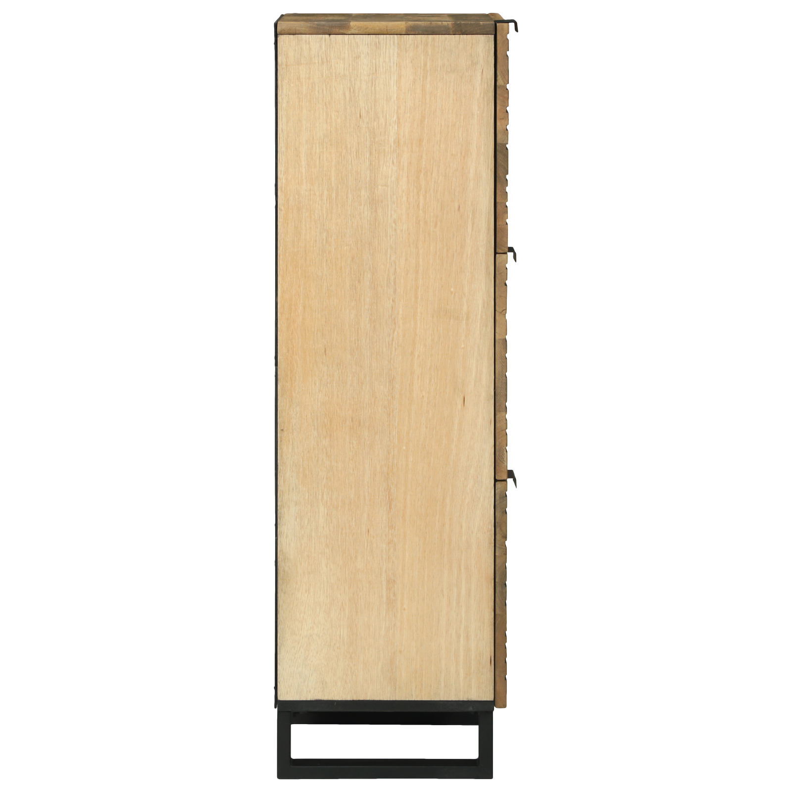 Highboard 40x33.5x110 cm din lemn masiv de mango GartenMobel Dekor