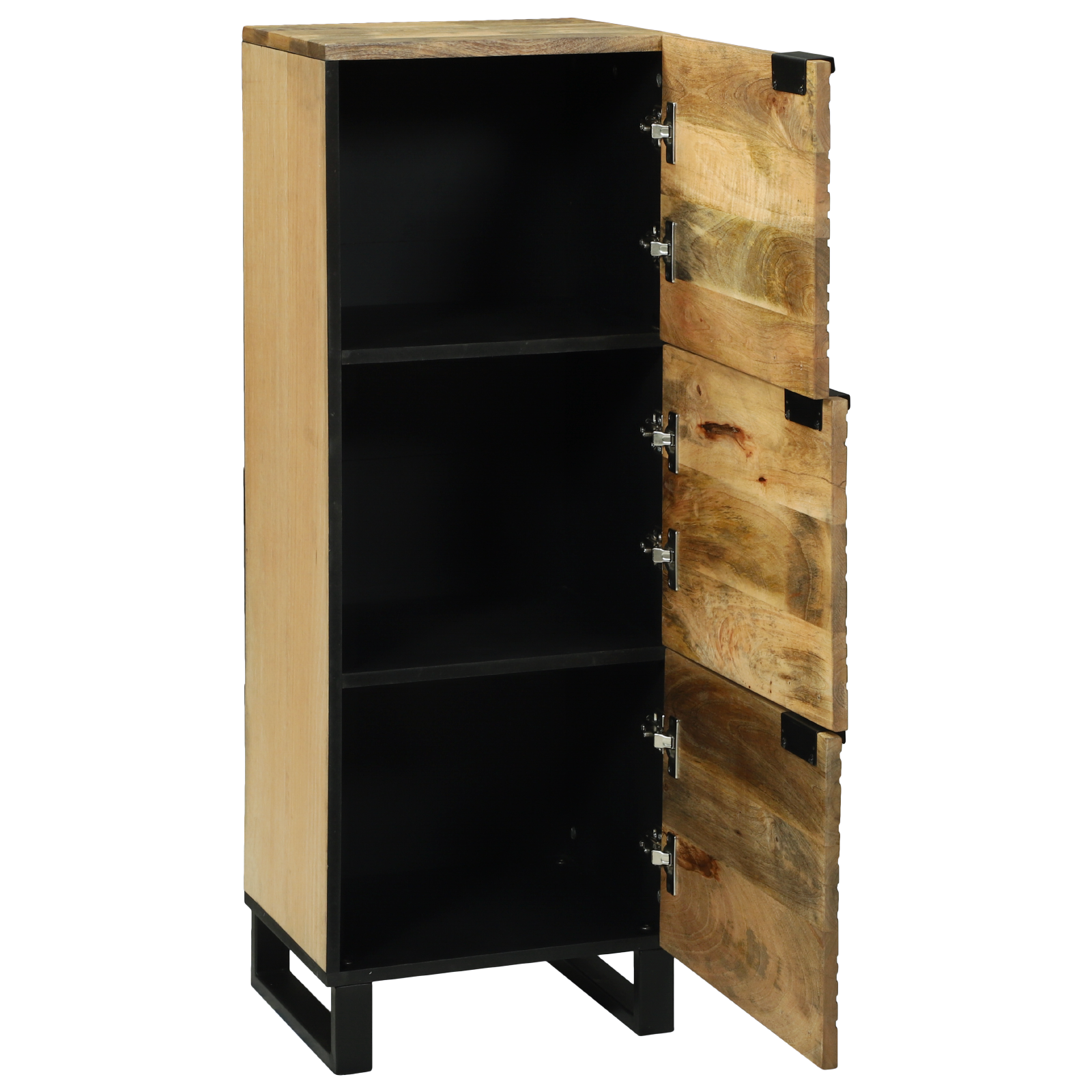 Highboard 40x33.5x110 cm din lemn masiv de mango GartenMobel Dekor
