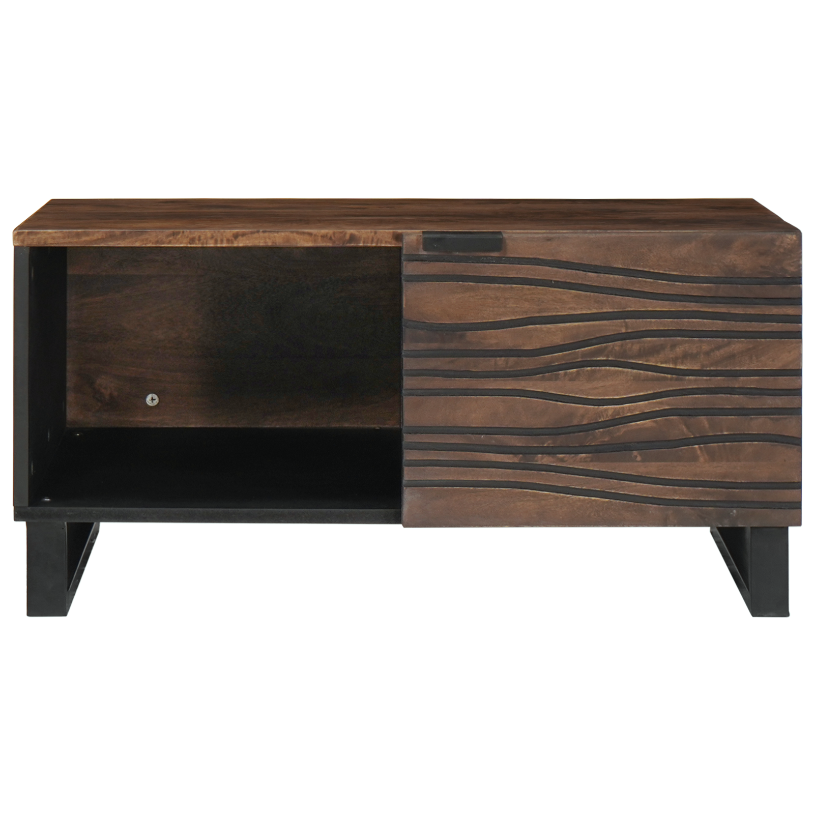 Masă de cafea 80x50x40 cm Lemn masiv Mango & Lemn stratificat GartenMobel Dekor