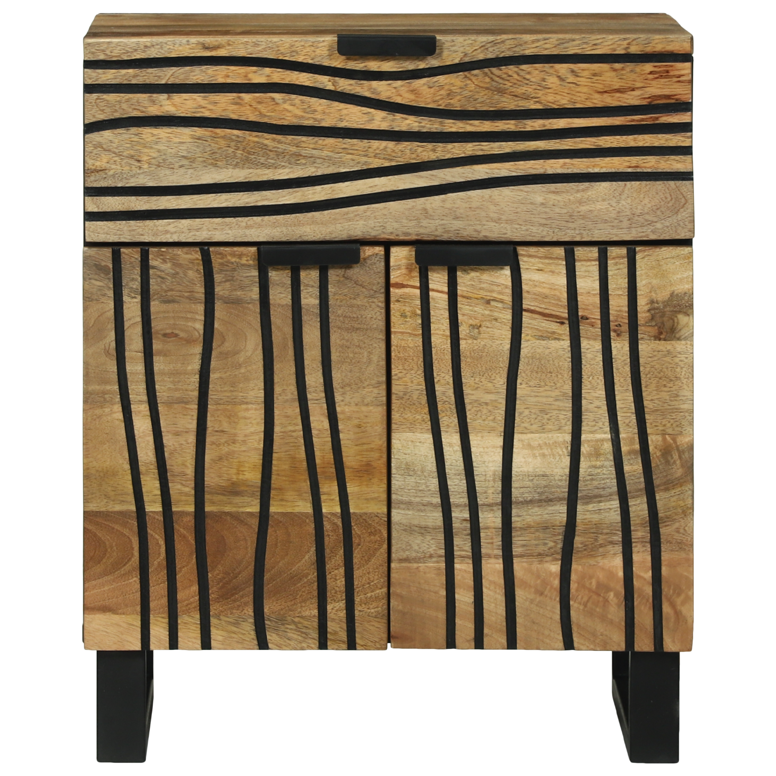 Noptieră 50x33x60 cm Lemn Masiv de Mango GartenMobel Dekor