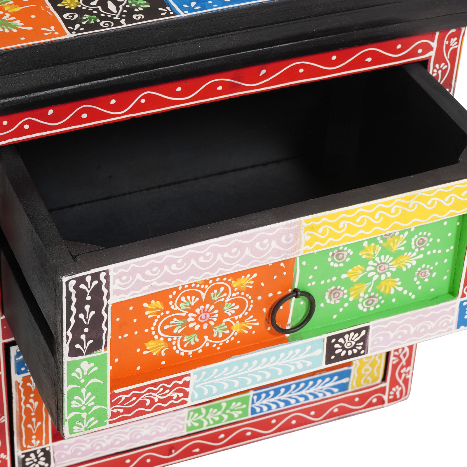 Noptieră Multicolor 40x30x40 cm Lemn Solid Mango GartenMobel Dekor