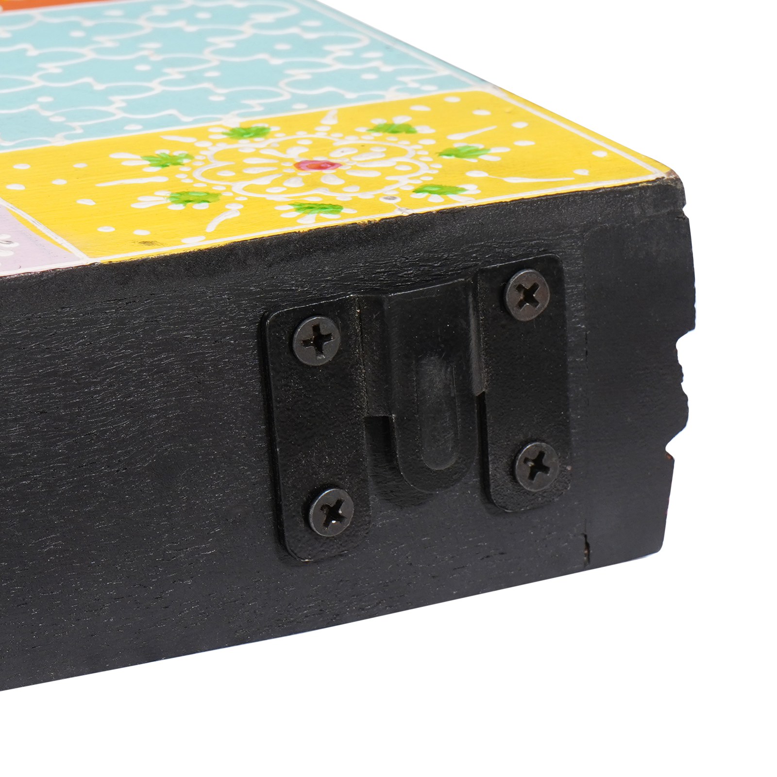 Set de 3 rafturi montate pe perete 100x20x6 cm din lemn de mango GartenMobel Dekor