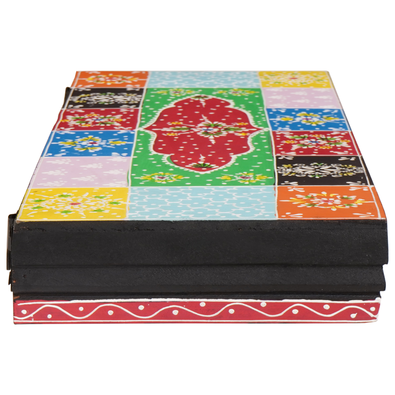 Set de 3 rafturi montate pe perete 100x20x6 cm din lemn de mango GartenMobel Dekor