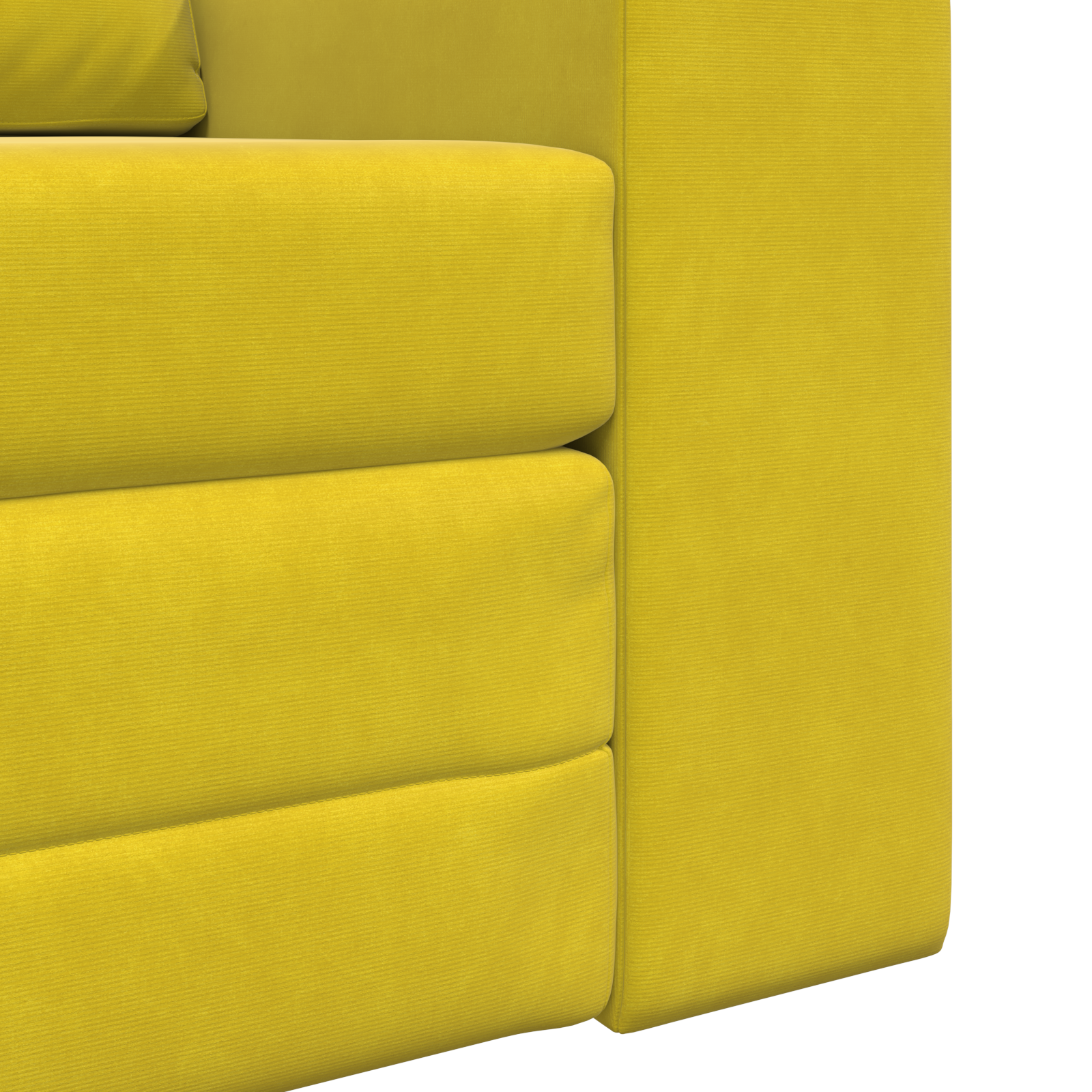 Canapea Pat 2 în 1 Galben 98x71x83 cm Velvet GartenMobel Dekor