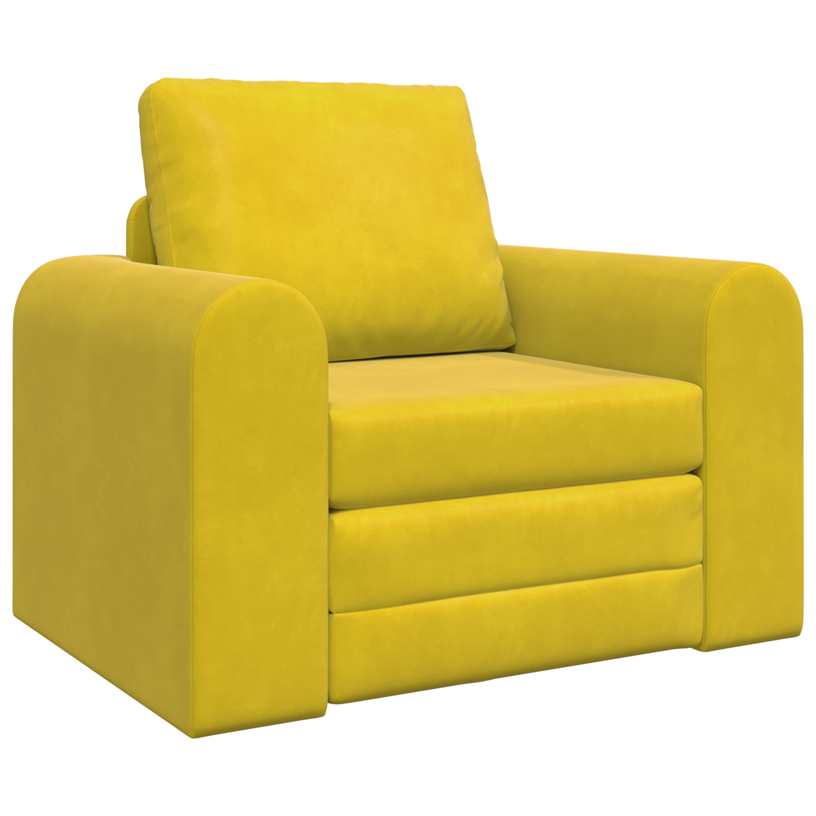 Canapea Pat 2 în 1 Galben 98x71x83 cm Velvet GartenMobel Dekor