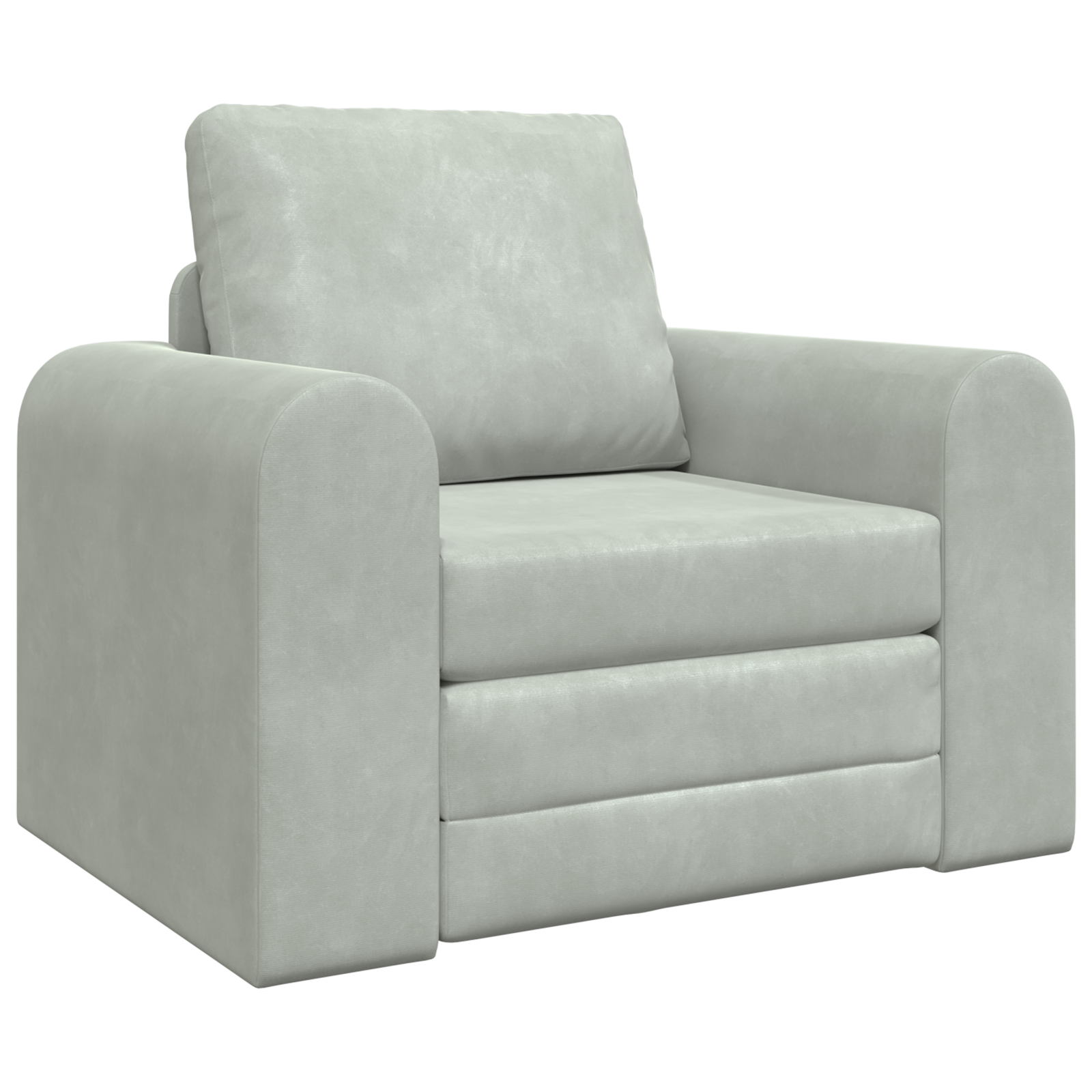 Canapea Pat 2 în 1 Gri Deschis 98x71x83 cm Catifea GartenMobel Dekor