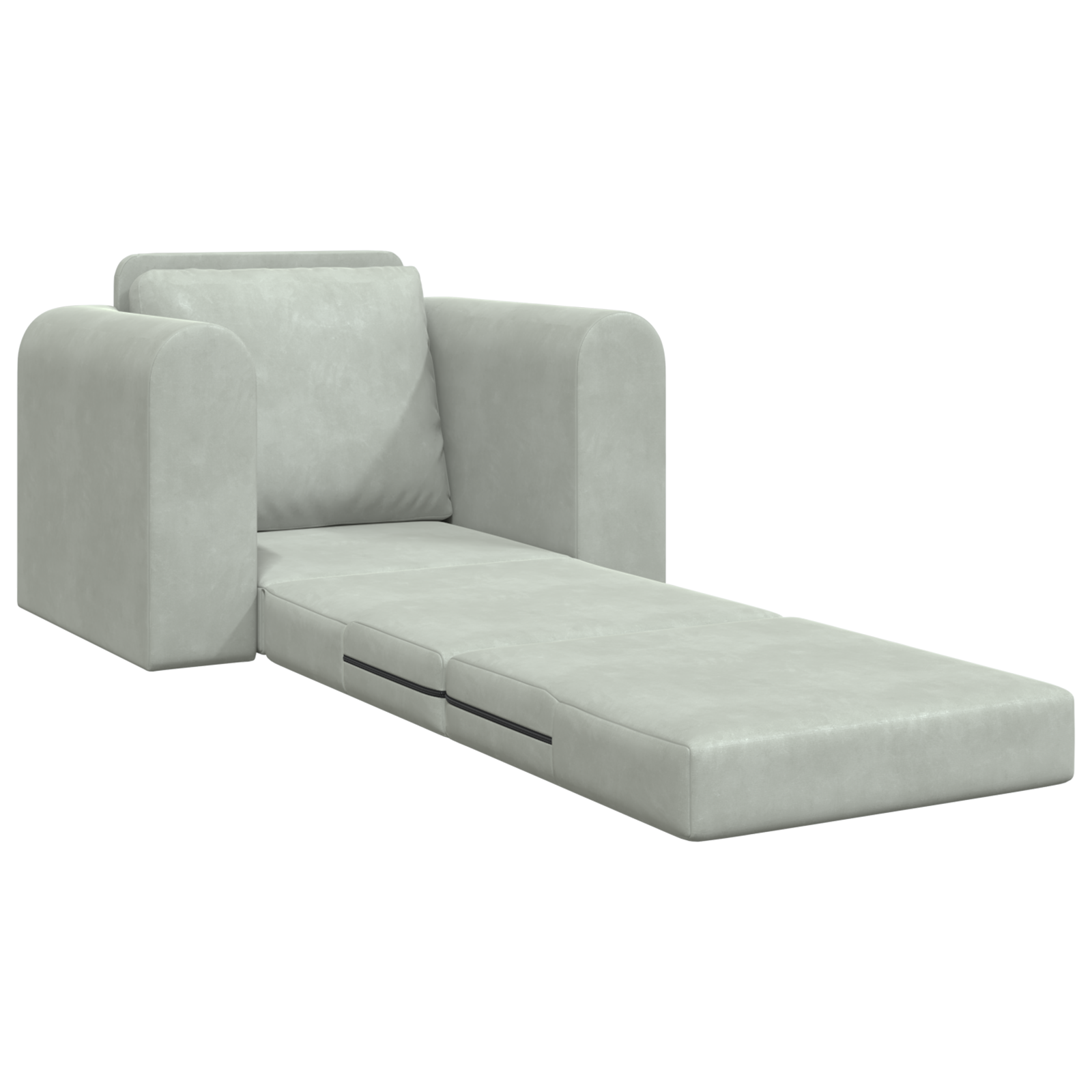 Canapea Pat 2 în 1 Gri Deschis 98x71x83 cm Catifea GartenMobel Dekor