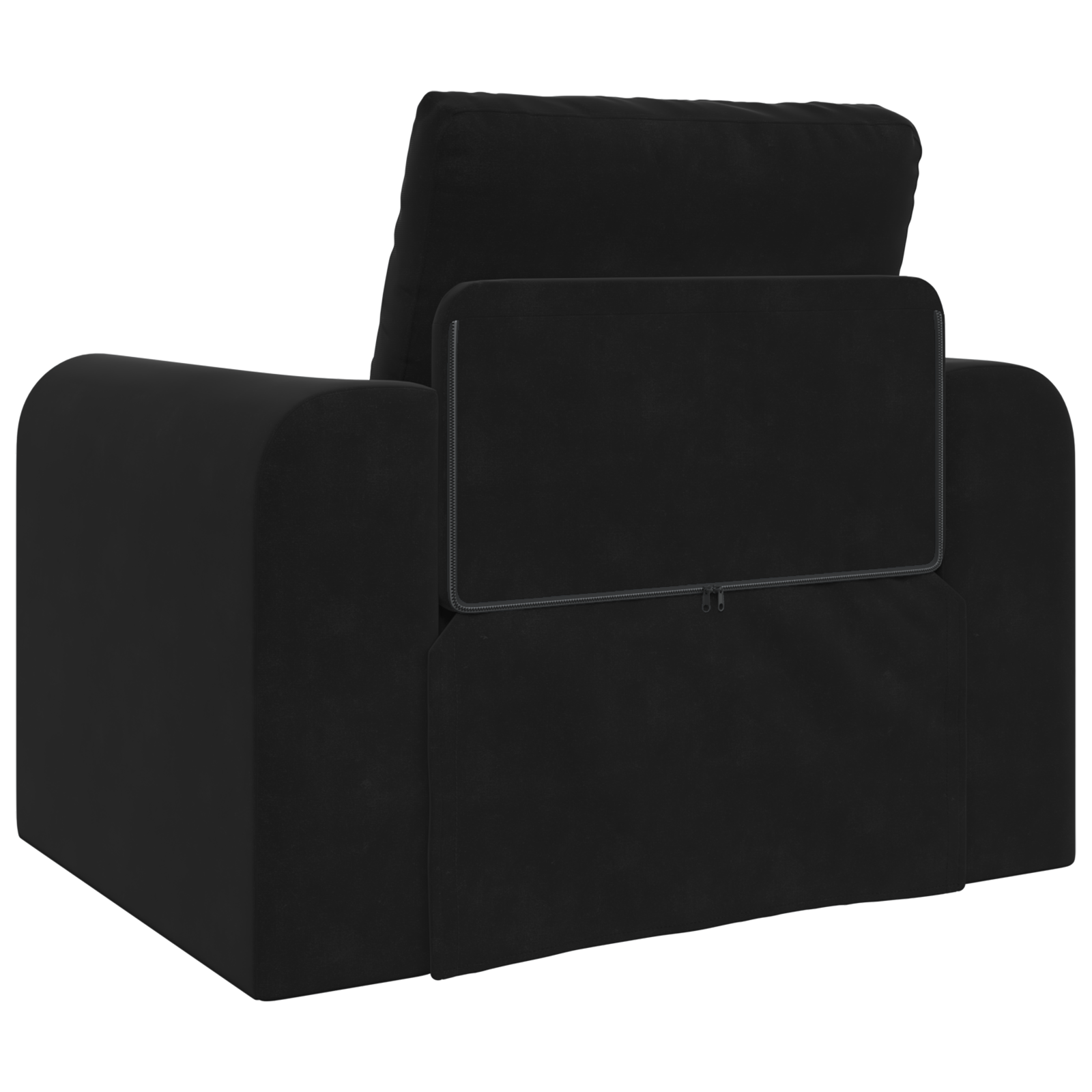 Canapea pat 2 în 1 Neagră 98x71x83 cm Catifea GartenMobel Dekor