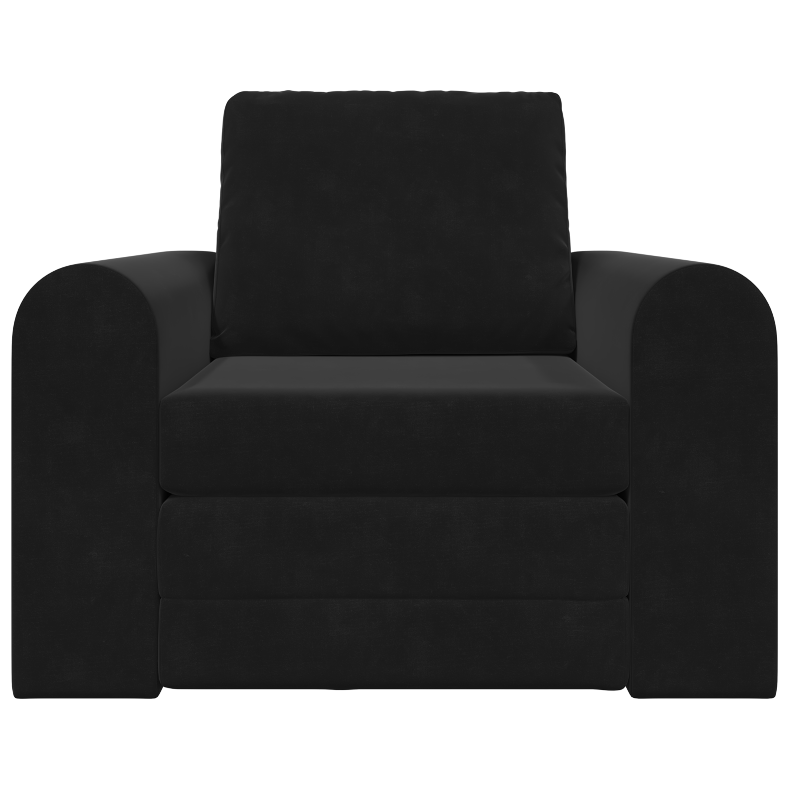 Canapea pat 2 în 1 Neagră 98x71x83 cm Catifea GartenMobel Dekor