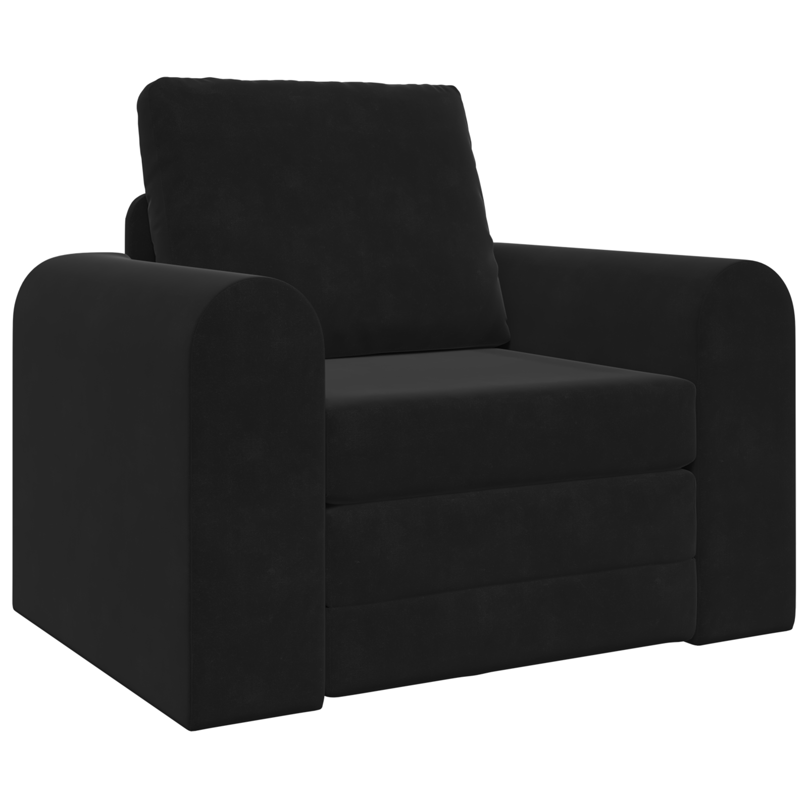 Canapea pat 2 în 1 Neagră 98x71x83 cm Catifea GartenMobel Dekor