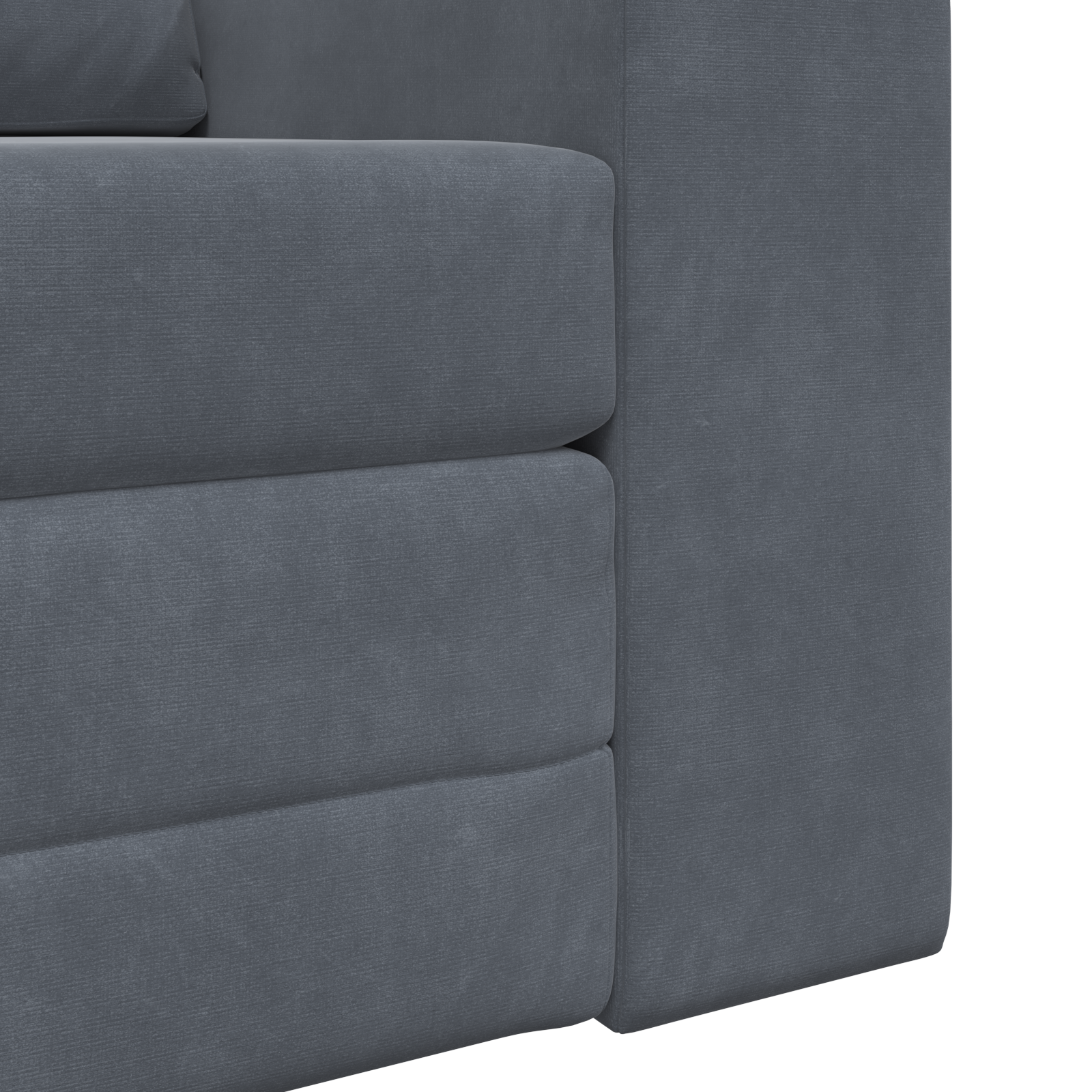 Canapea pat 2 în 1 gri închis 98x71x83 cm catifea GartenMobel Dekor