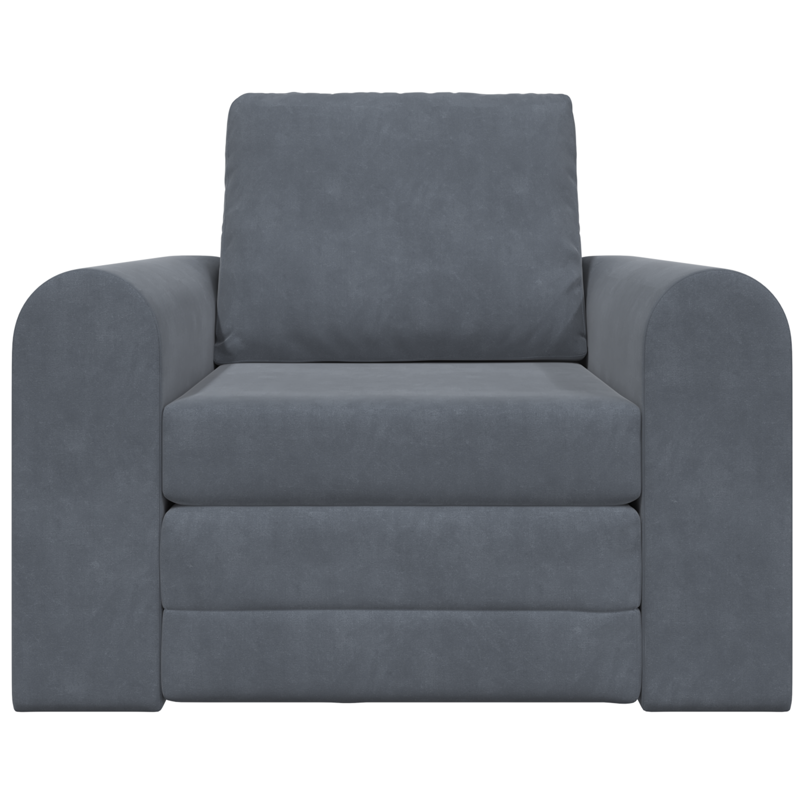 Canapea pat 2 în 1 gri închis 98x71x83 cm catifea GartenMobel Dekor