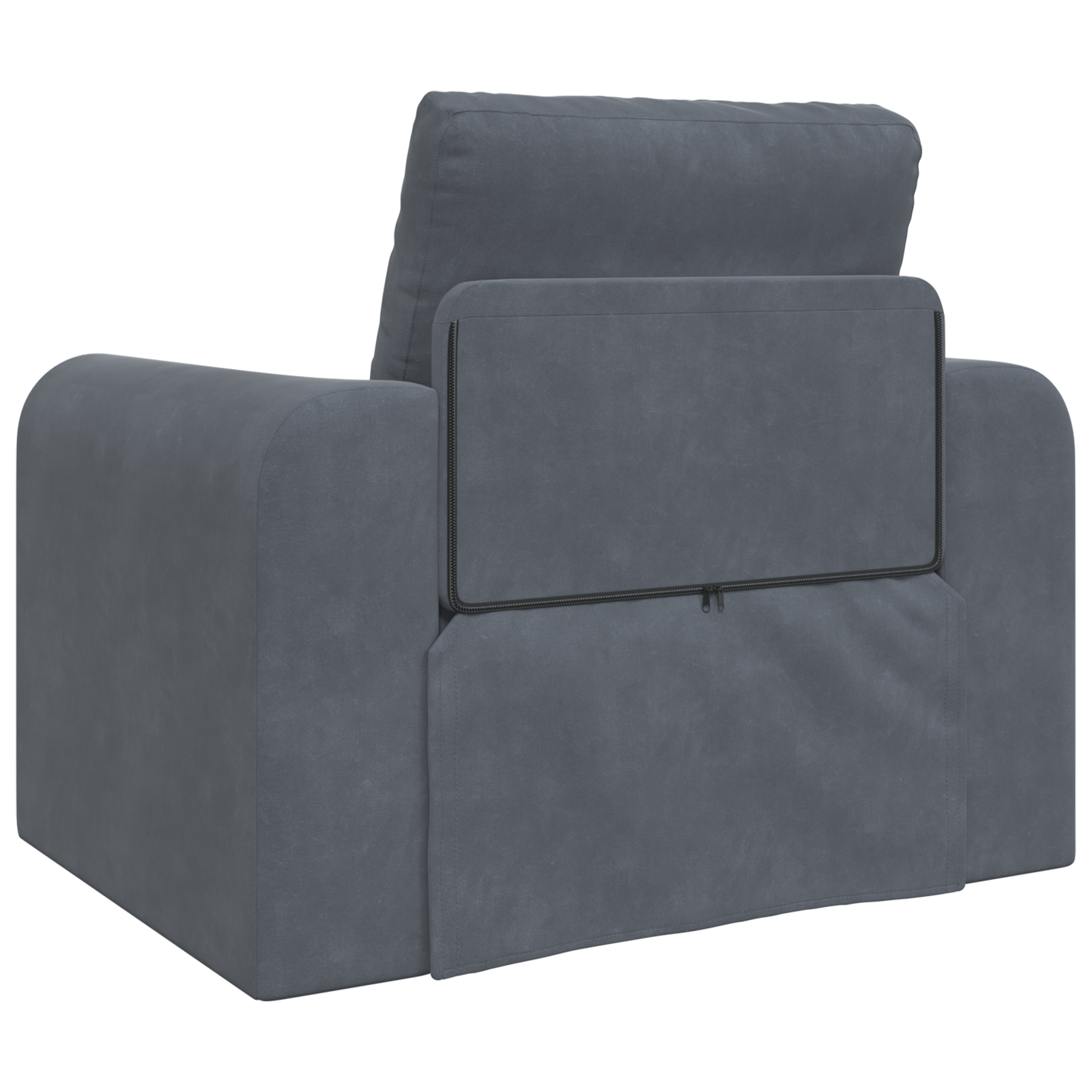 Canapea pat 2 în 1 gri închis 98x71x83 cm catifea GartenMobel Dekor