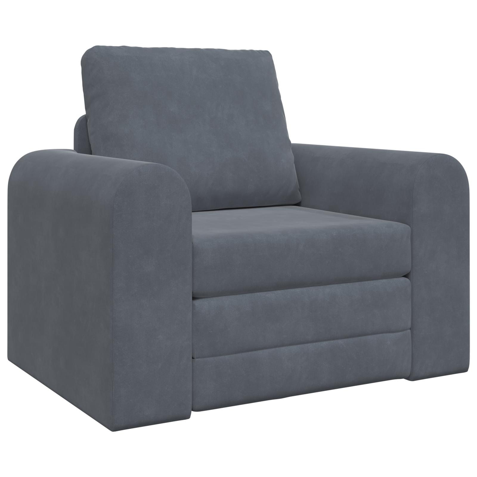 Canapea pat 2 în 1 gri închis 98x71x83 cm catifea GartenMobel Dekor