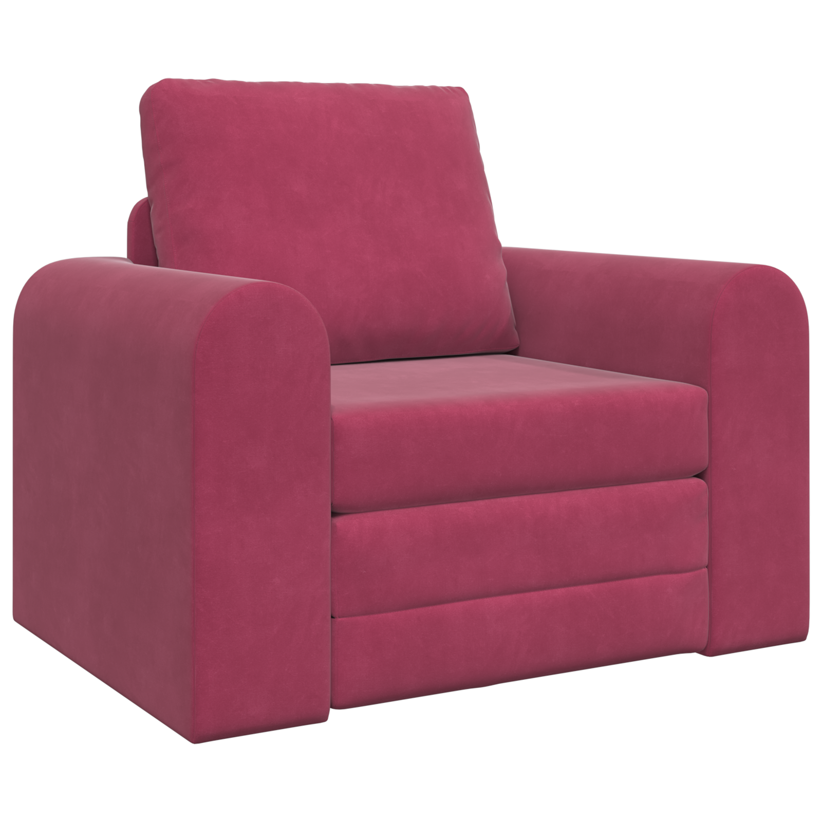 Sofa Pat 2 în 1 Roșu Vin 98x71x83 cm Catifea GartenMobel Dekor