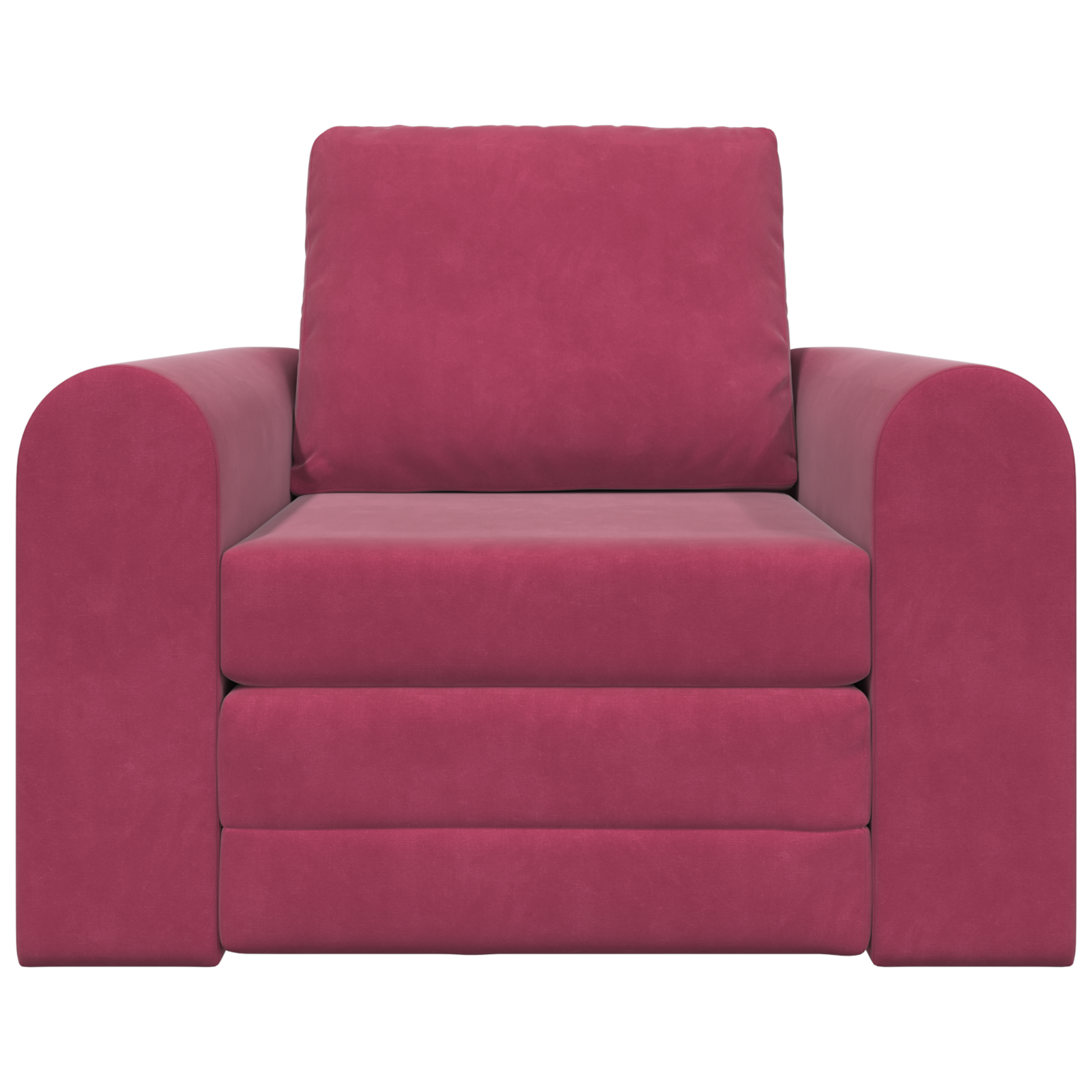 Sofa Pat 2 în 1 Roșu Vin 98x71x83 cm Catifea GartenMobel Dekor