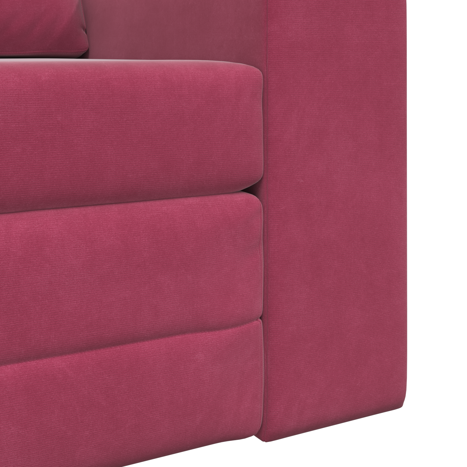 Sofa Pat 2 în 1 Roșu Vin 98x71x83 cm Catifea GartenMobel Dekor