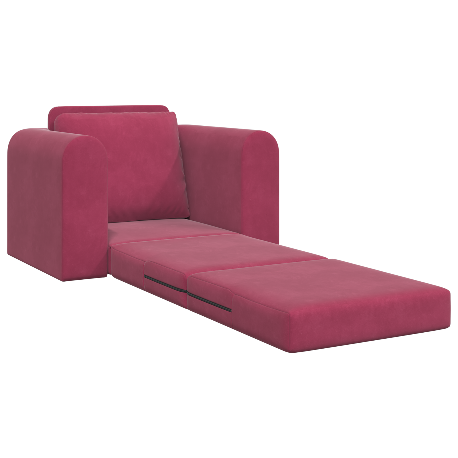 Sofa Pat 2 în 1 Roșu Vin 98x71x83 cm Catifea GartenMobel Dekor