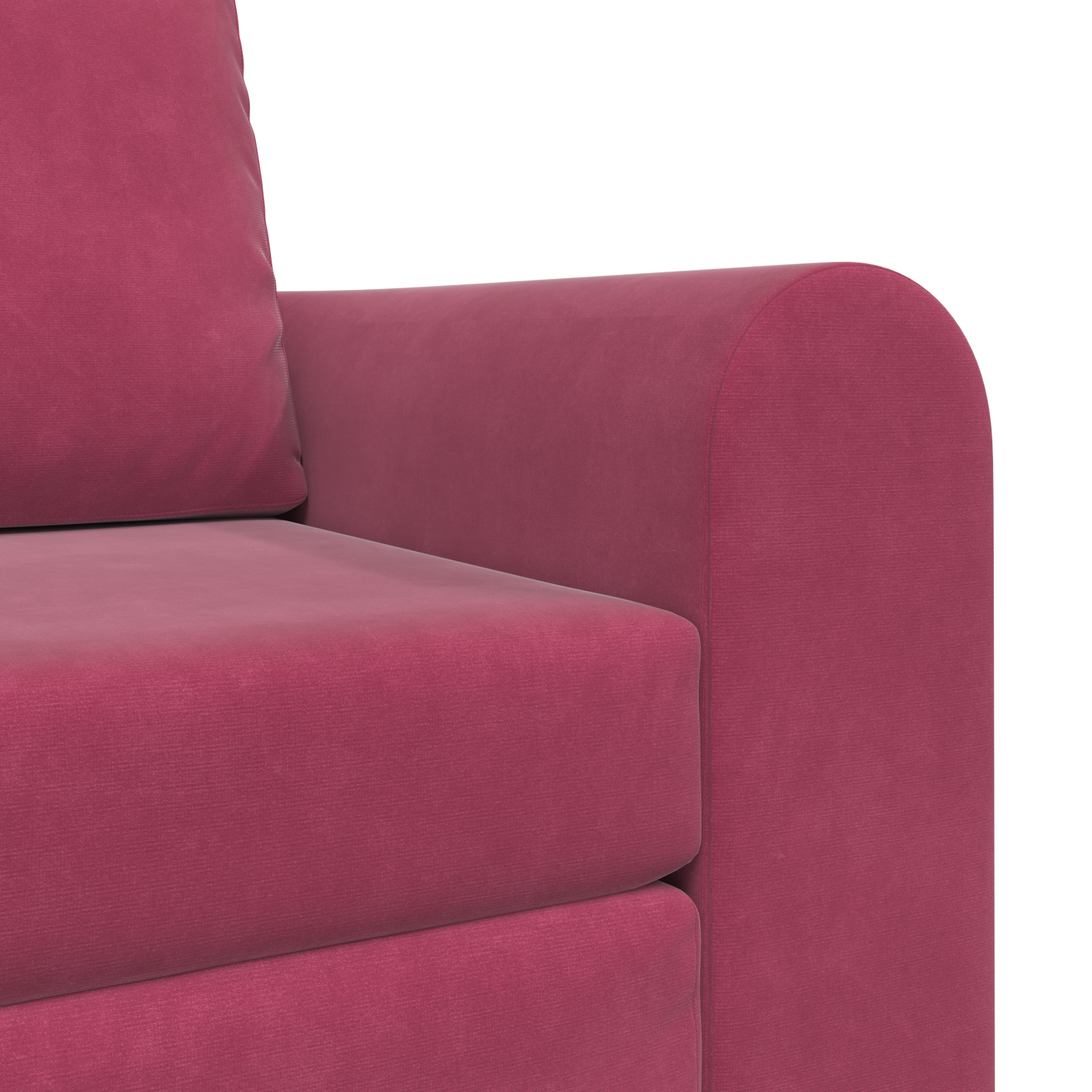 Sofa Pat 2 în 1 Roșu Vin 98x71x83 cm Catifea GartenMobel Dekor