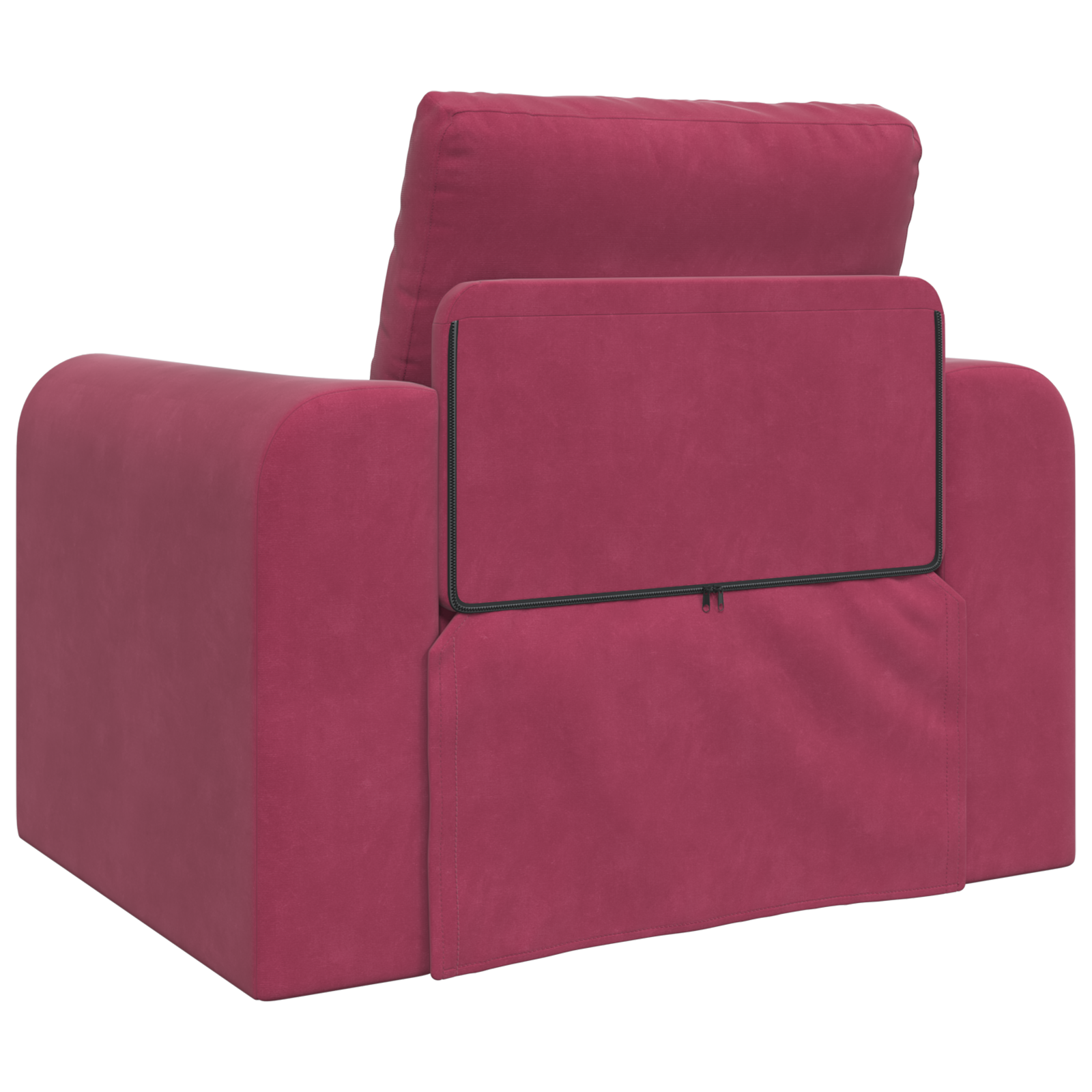 Sofa Pat 2 în 1 Roșu Vin 98x71x83 cm Catifea GartenMobel Dekor