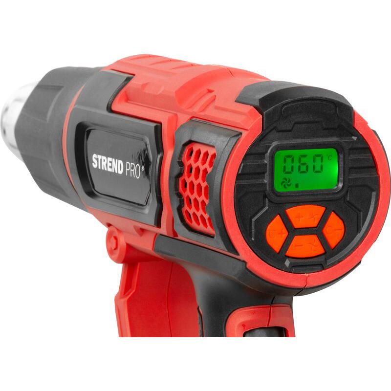 Pistol cu aer cald, 2000 W, cu accesorii, afisaj LCD, Strend Pro GartenVIP DiyLine