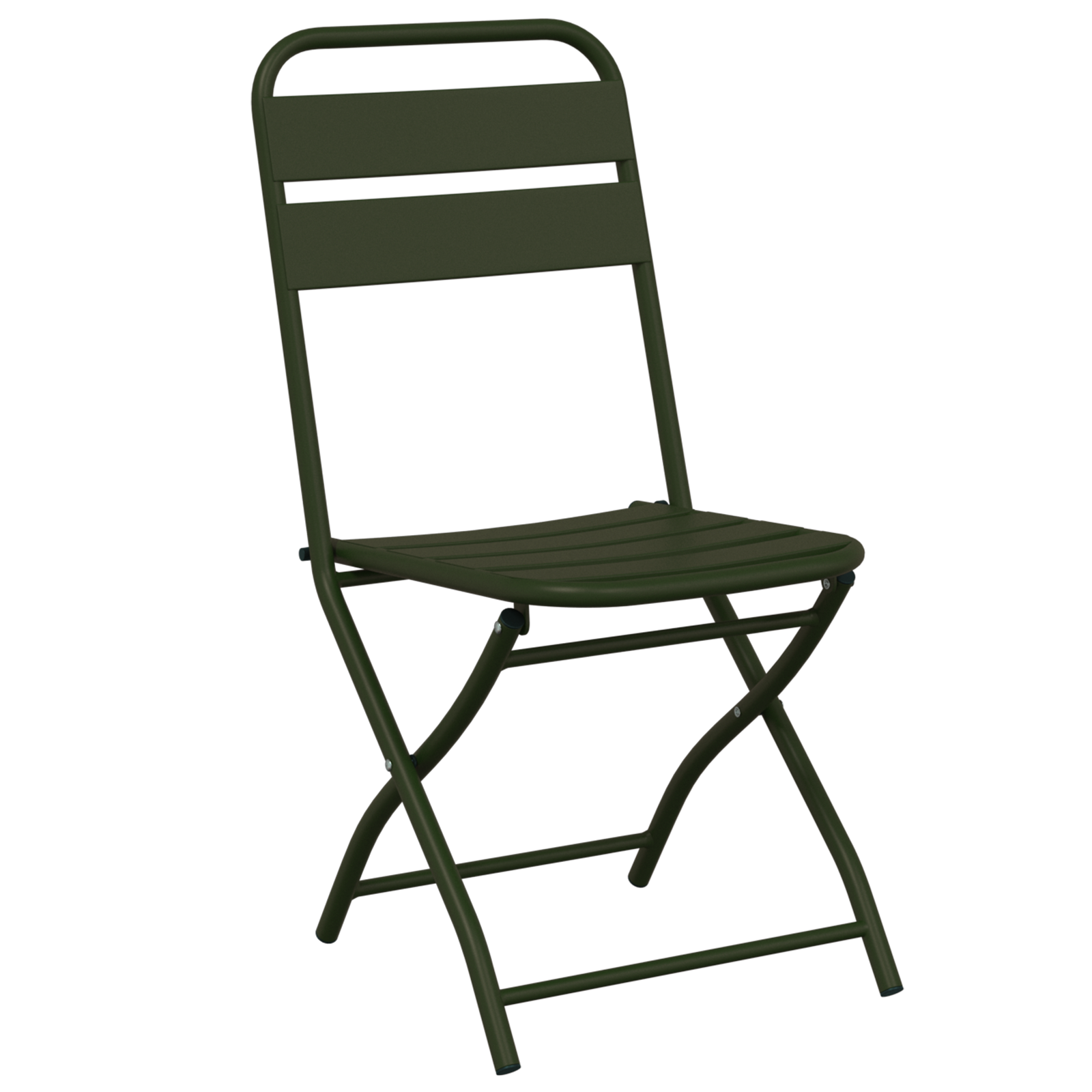 Set Bistro Pliabil 3 Piese Verde Întunecat Oțel GartenMobel Dekor