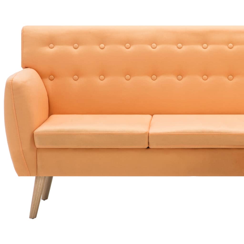 Canapea formă L, textil, 171,5 x 138 x 81,5 cm, portocaliu GartenMobel Dekor