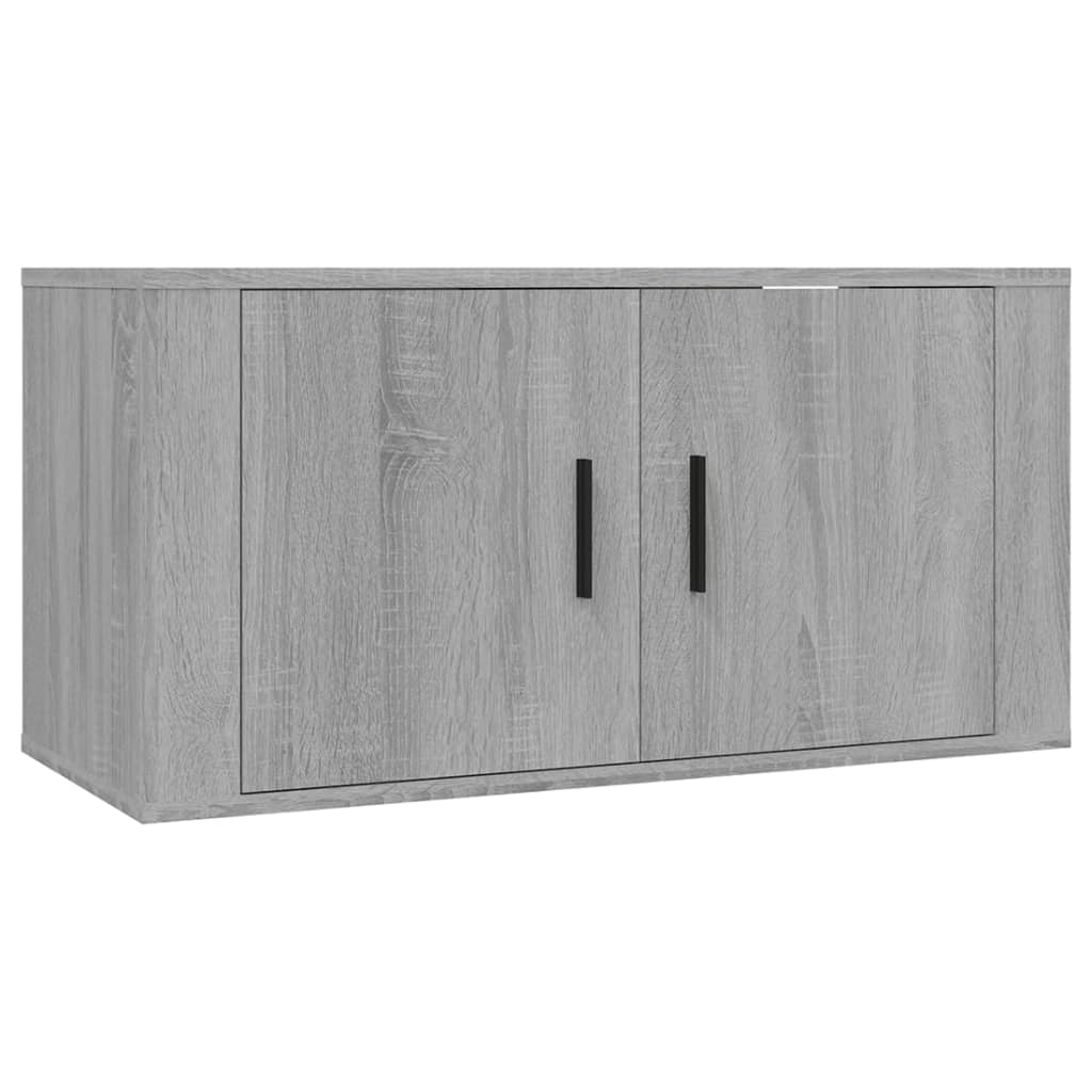 Dulapuri TV montate pe perete 2 buc., gri sonoma, 80x34,5x40 cm GartenMobel Dekor