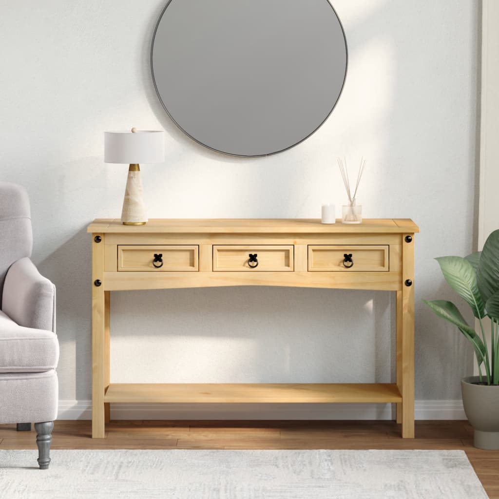 Măsuță consolă Corona, 114x34,5x73 cm, lemn masiv de pin GartenMobel Dekor