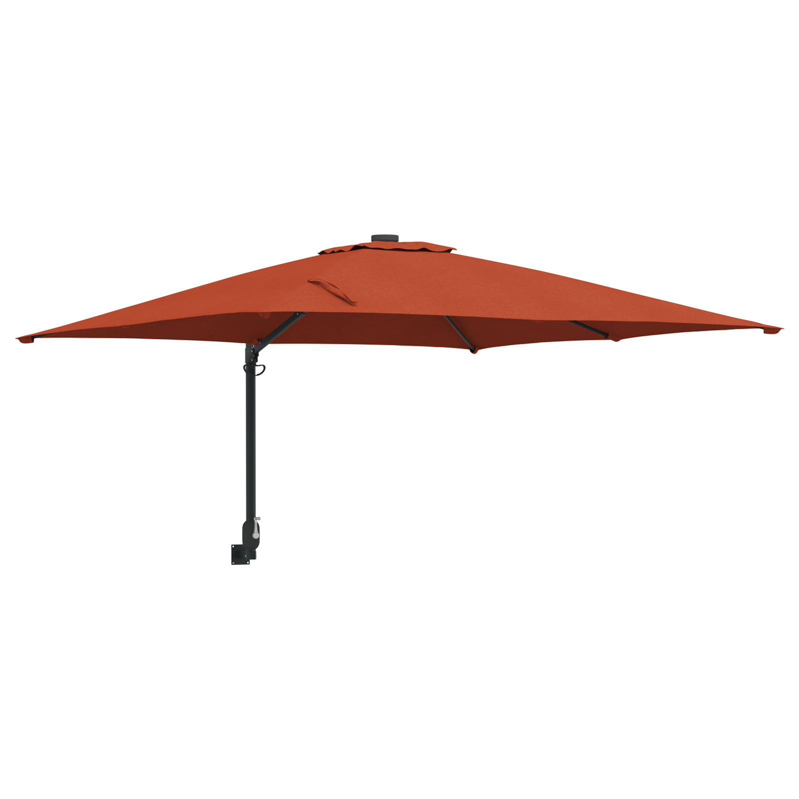 Umbrelă Cantilever Portocalie Arsă Poliester Mare Înclinabil GartenMobel Dekor