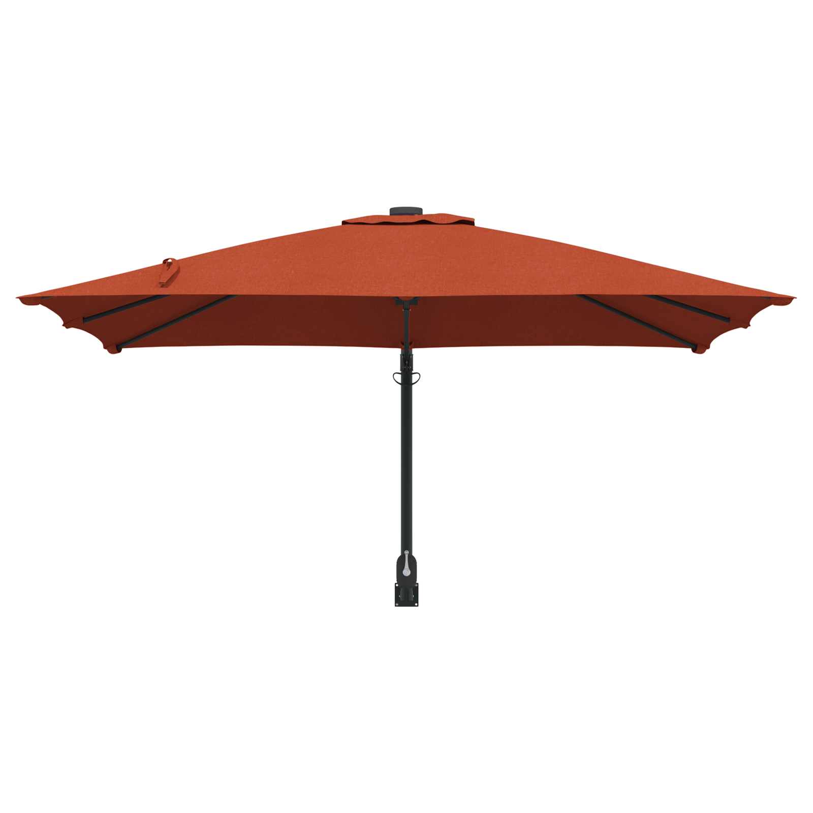 Umbrelă Cantilever Portocalie Arsă Poliester Mare Înclinabil GartenMobel Dekor