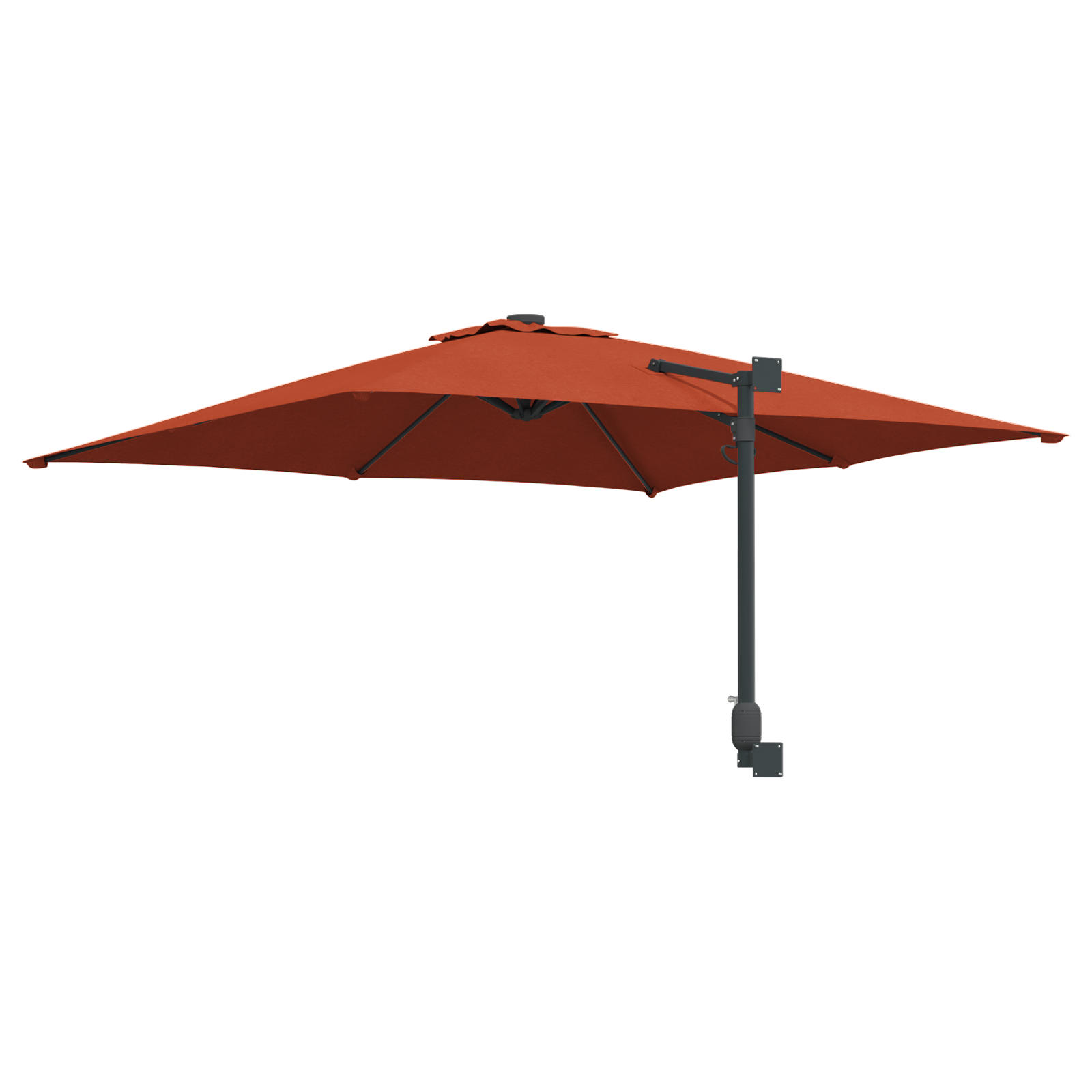 Umbrelă Cantilever Portocalie Arsă Poliester Mare Înclinabil GartenMobel Dekor