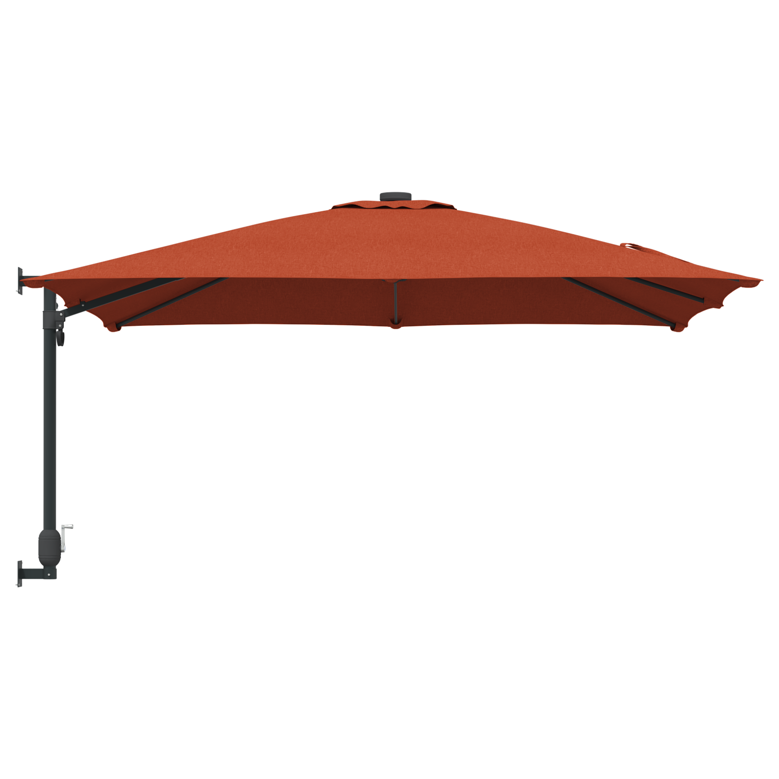 Umbrelă Cantilever Portocalie Arsă Poliester Mare Înclinabil GartenMobel Dekor