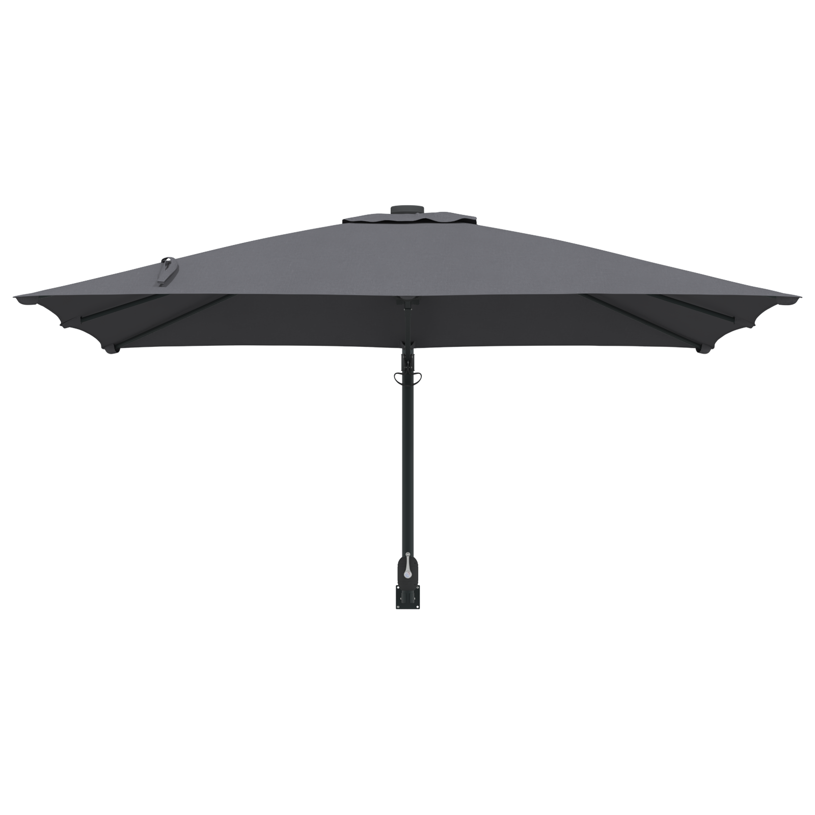 Umbrelă de exterior Antracit Poliester, Oțel vopsit electrostatic GartenMobel Dekor