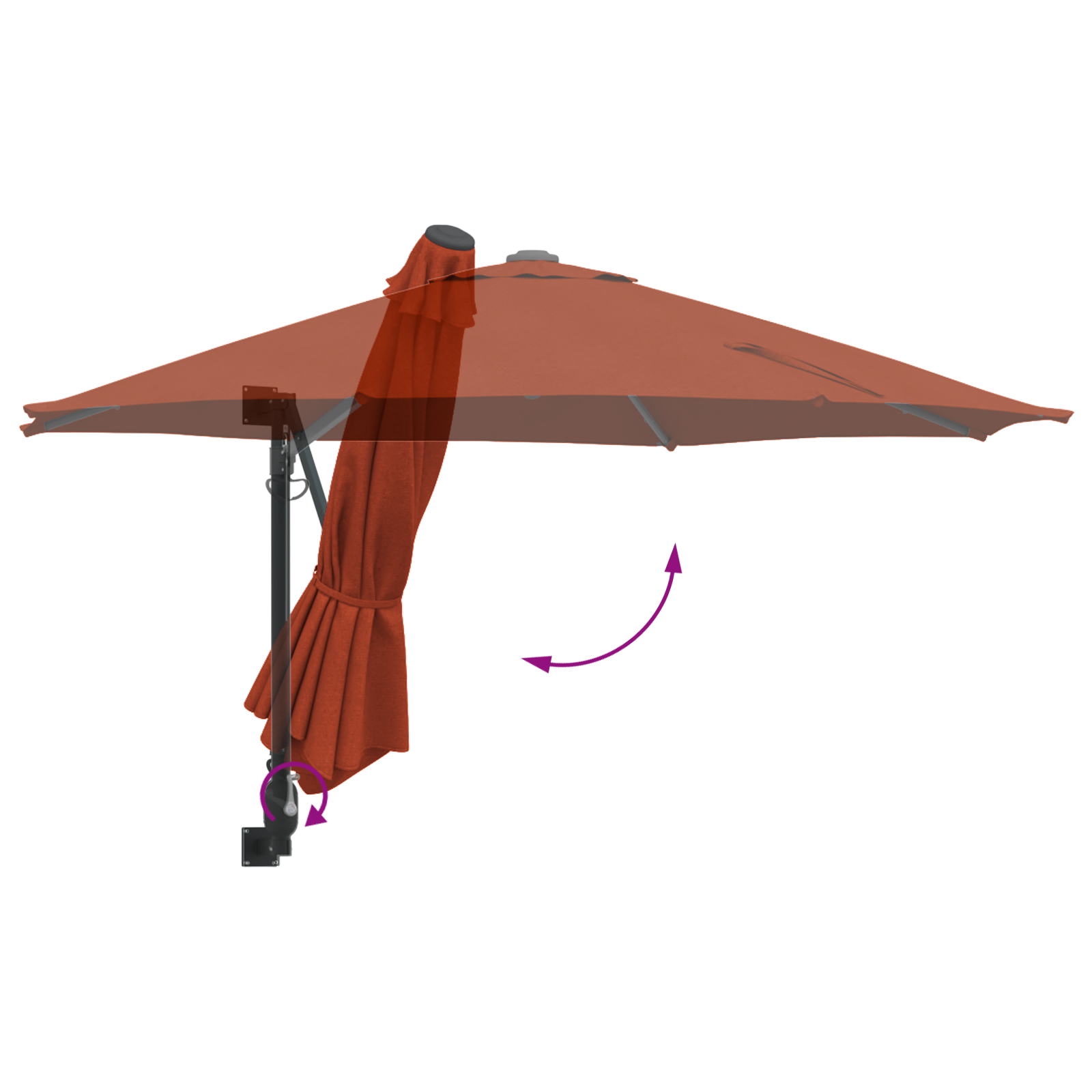 Umbrelă de terasă Teracotă GartenMobel Dekor