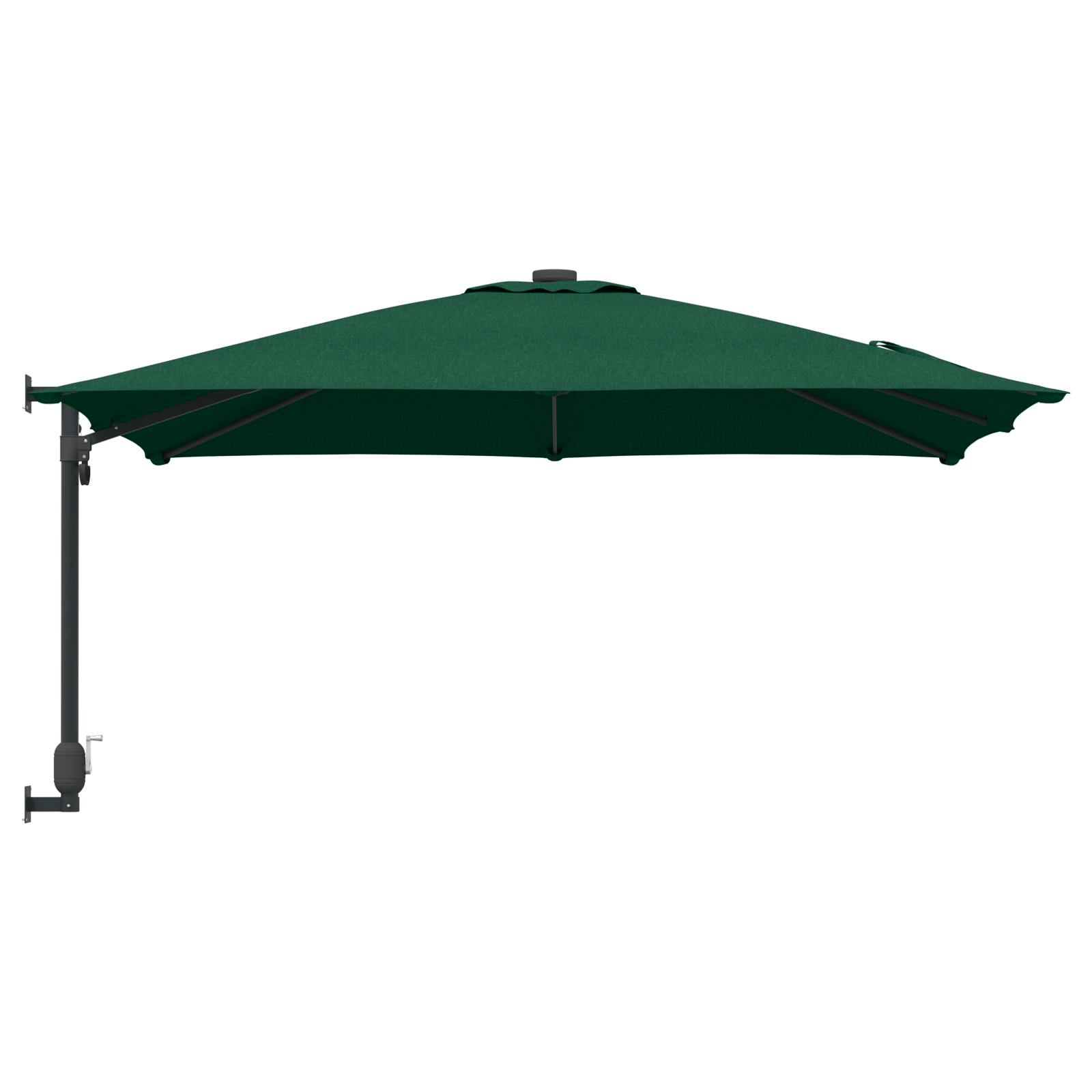 Umbrela de terasă Verde Poliester 300 cm x 300 cm Pliabilă GartenMobel Dekor