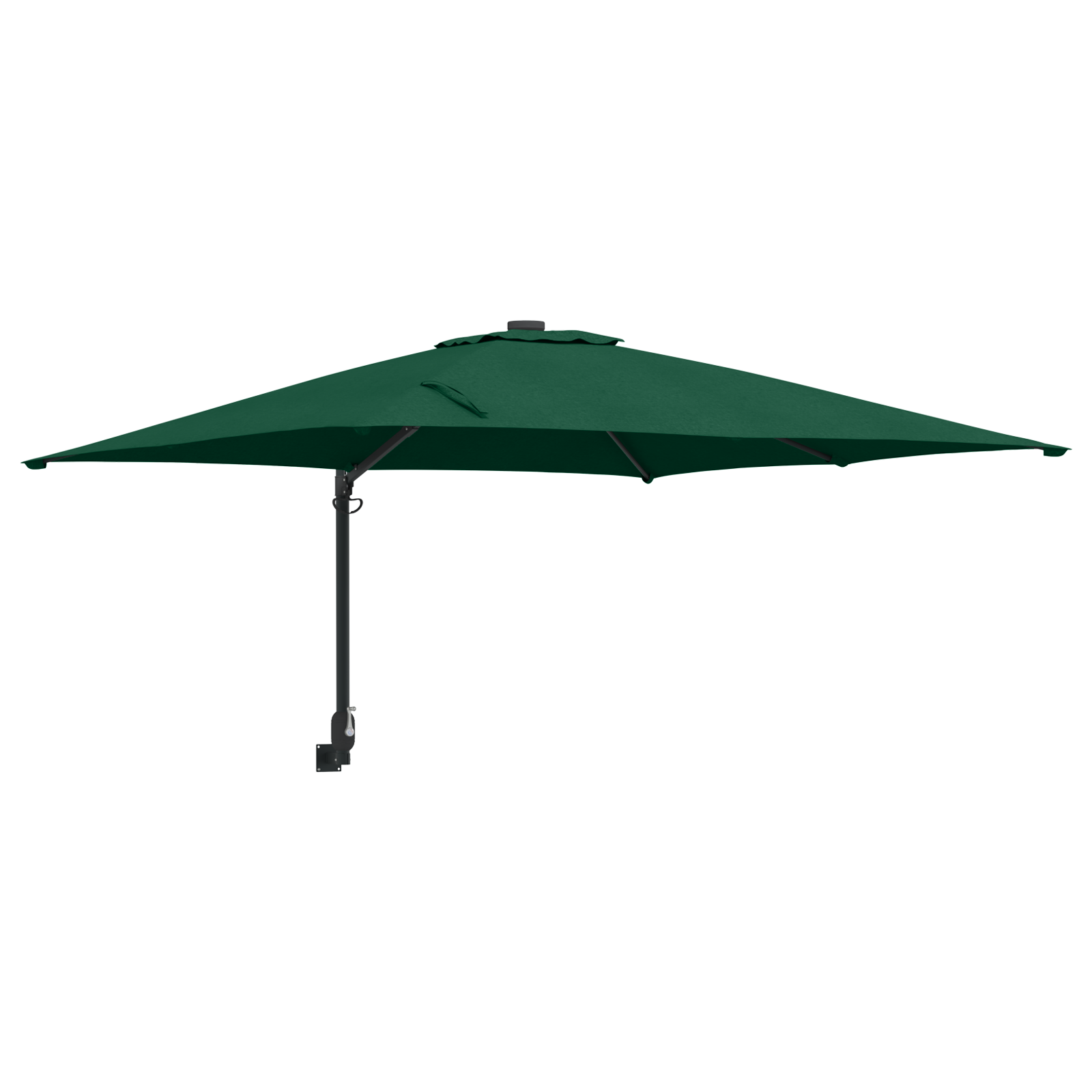 Umbrela de terasă Verde Poliester 300 cm x 300 cm Pliabilă GartenMobel Dekor