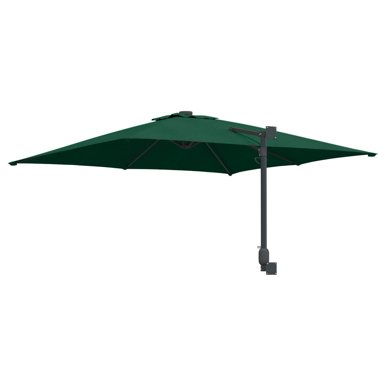 Umbrela de terasă Verde Poliester 300 cm x 300 cm Pliabilă GartenMobel Dekor