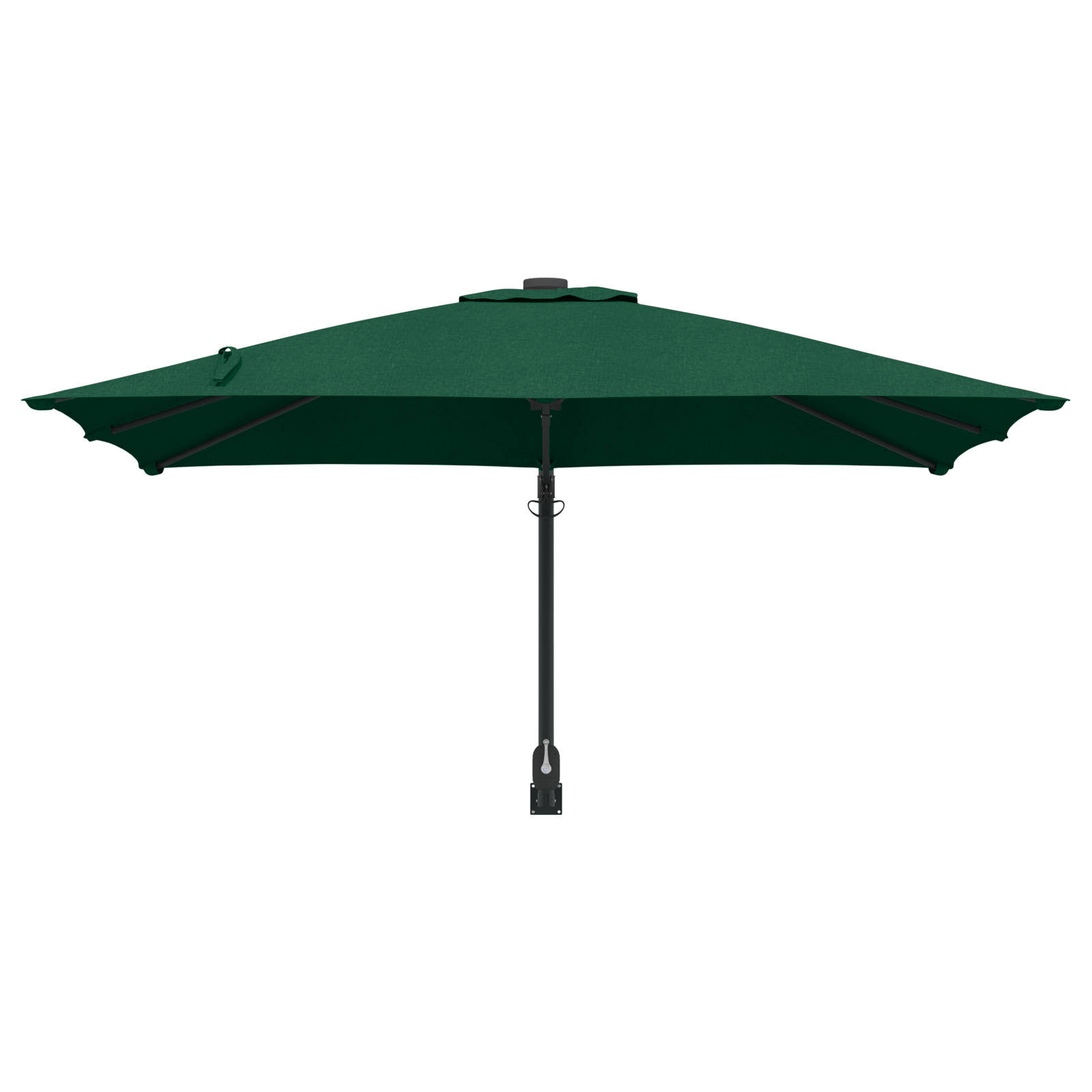 Umbrela de terasă Verde Poliester 300 cm x 300 cm Pliabilă GartenMobel Dekor