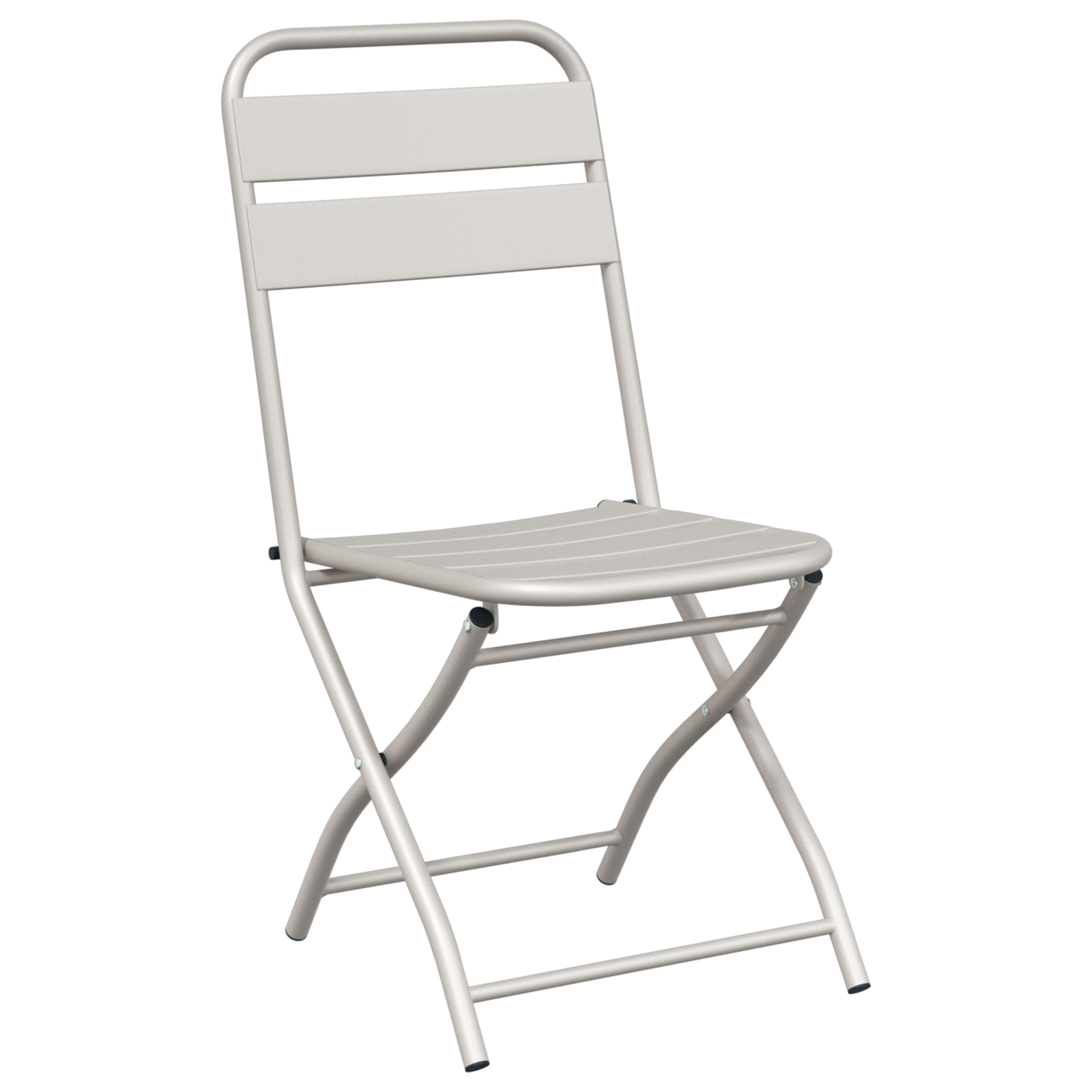 Set Bistro Pliabil 3 Piese Bej din Oțel GartenMobel Dekor