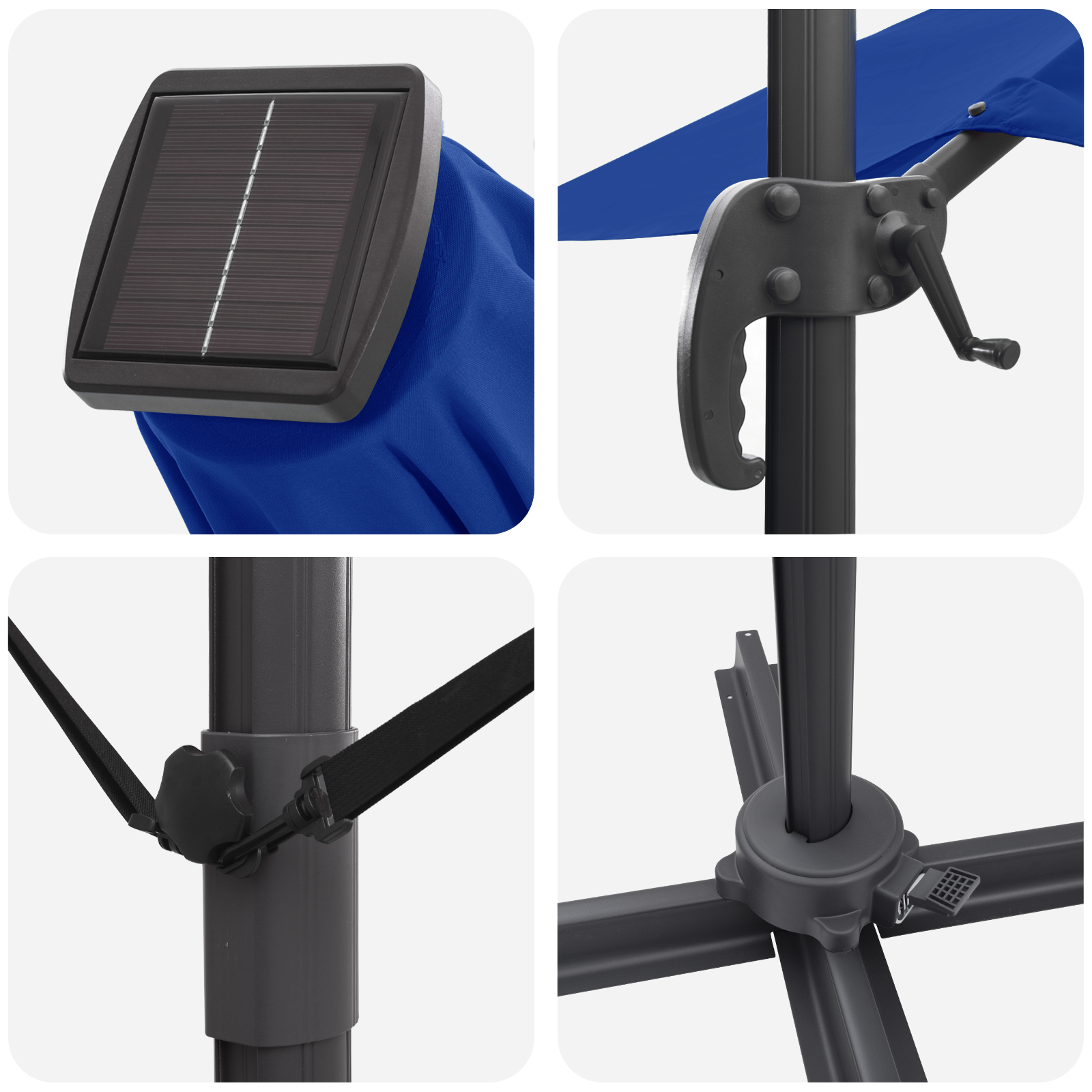 Umbrelă Cantilever Albastră Azur Albastru azur GartenMobel Dekor