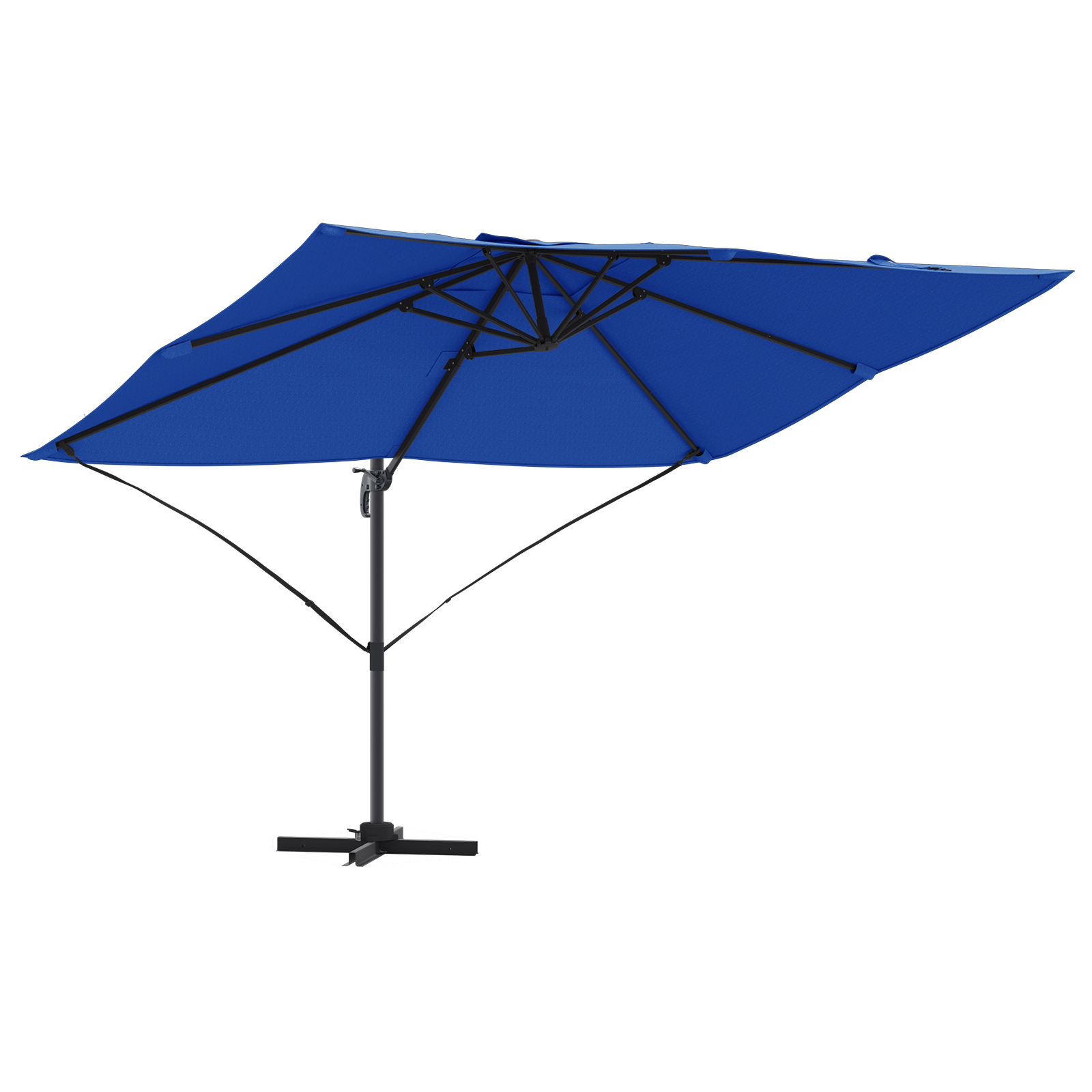 Umbrelă Cantilever Albastră Azure Poliester, Oțel Vopsit Electrostatic GartenMobel Dekor