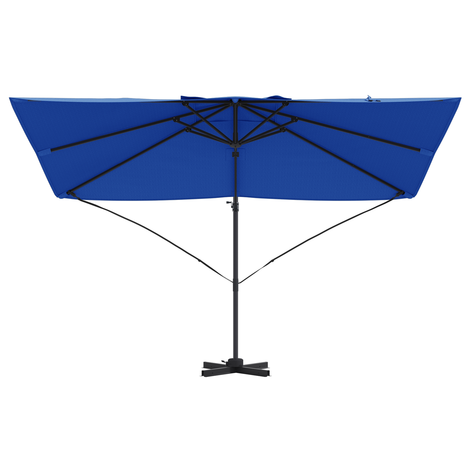 Umbrelă Cantilever Albastră Azure Poliester, Oțel Vopsit Electrostatic GartenMobel Dekor