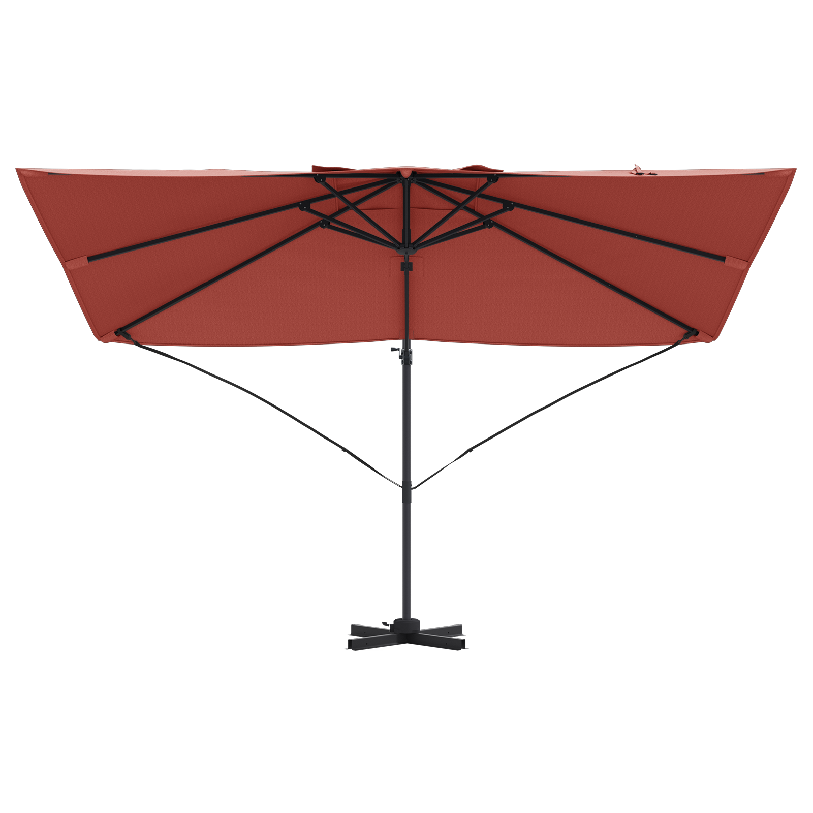 Umbrelă Cantilever Teracotă Poliester, Oțel Mare GartenMobel Dekor