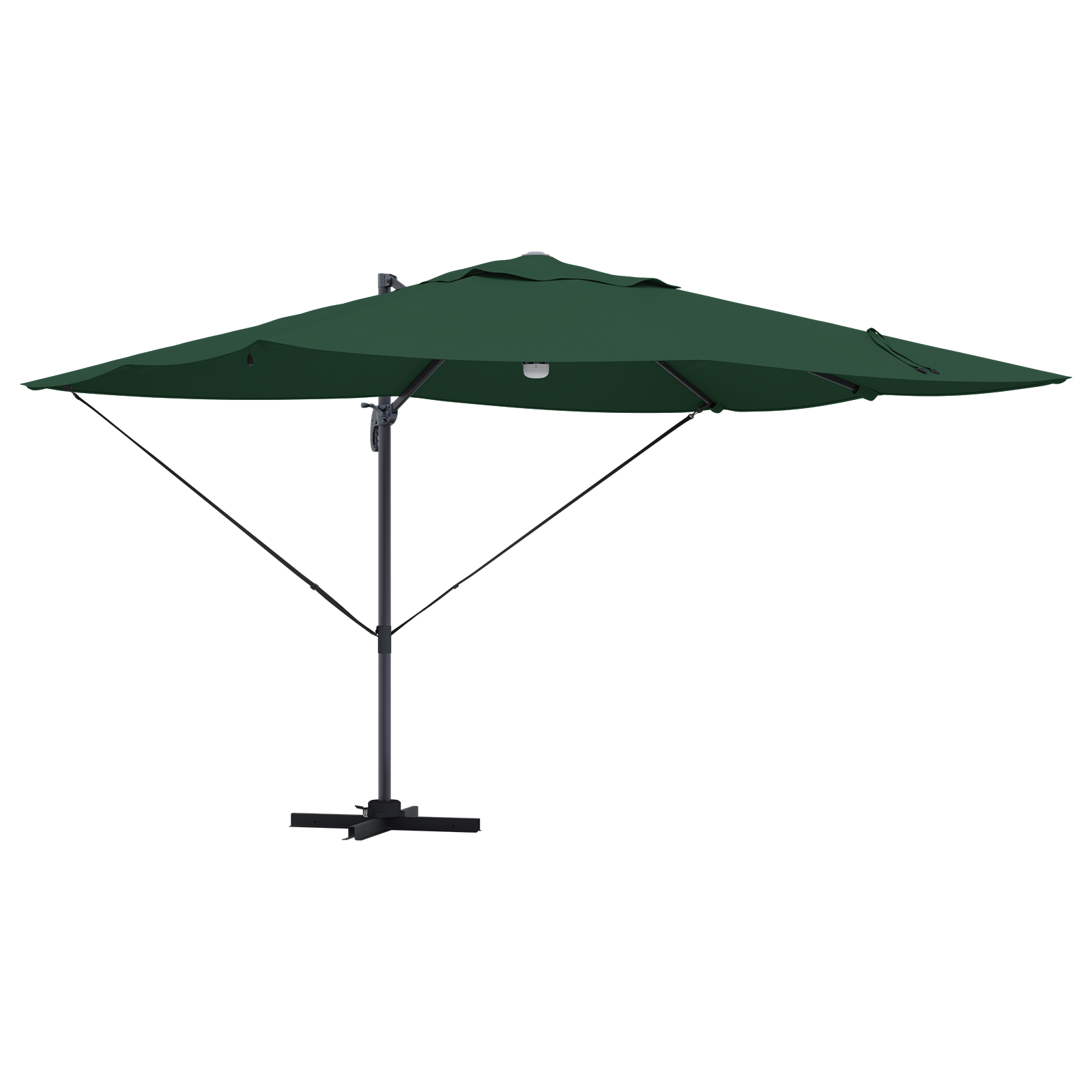 Umbrelă Cantilever Verde Verde Poliester, Metal Mare GartenMobel Dekor