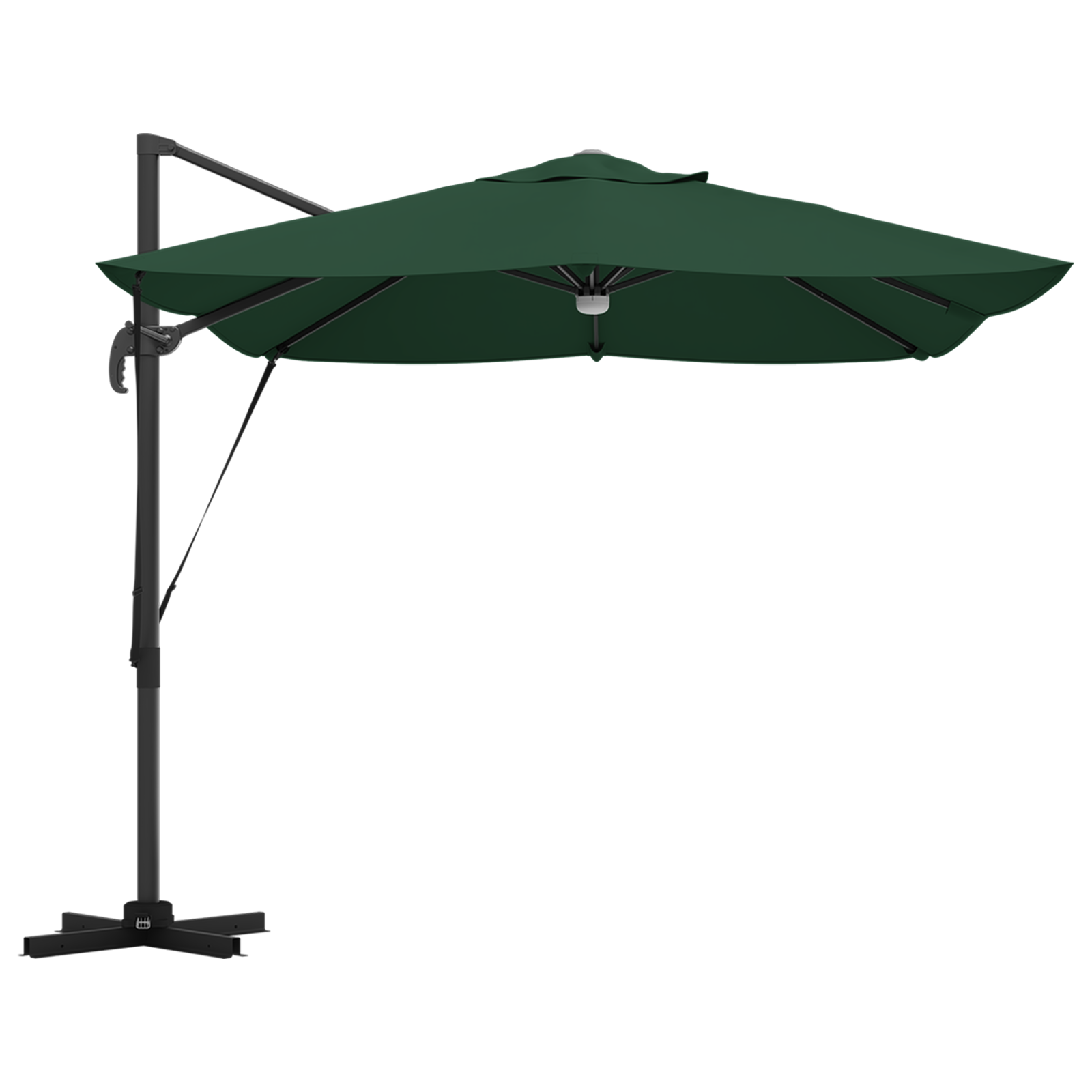 Umbrelă Cantilever Verde Verde Poliester, Metal Mare GartenMobel Dekor